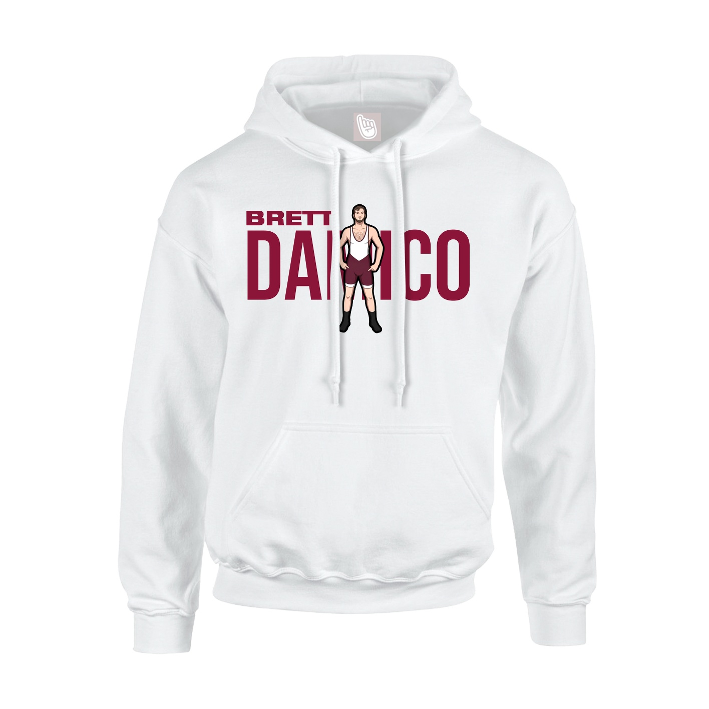 Youth Hoodie — Player Name in White
