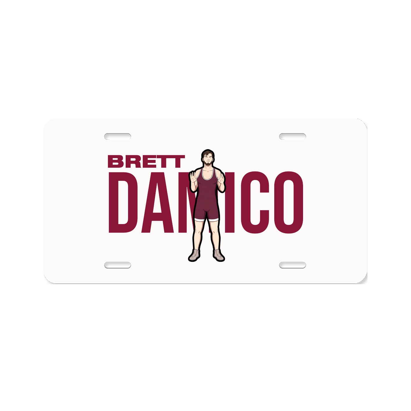 License Plate — Player Name in Classic