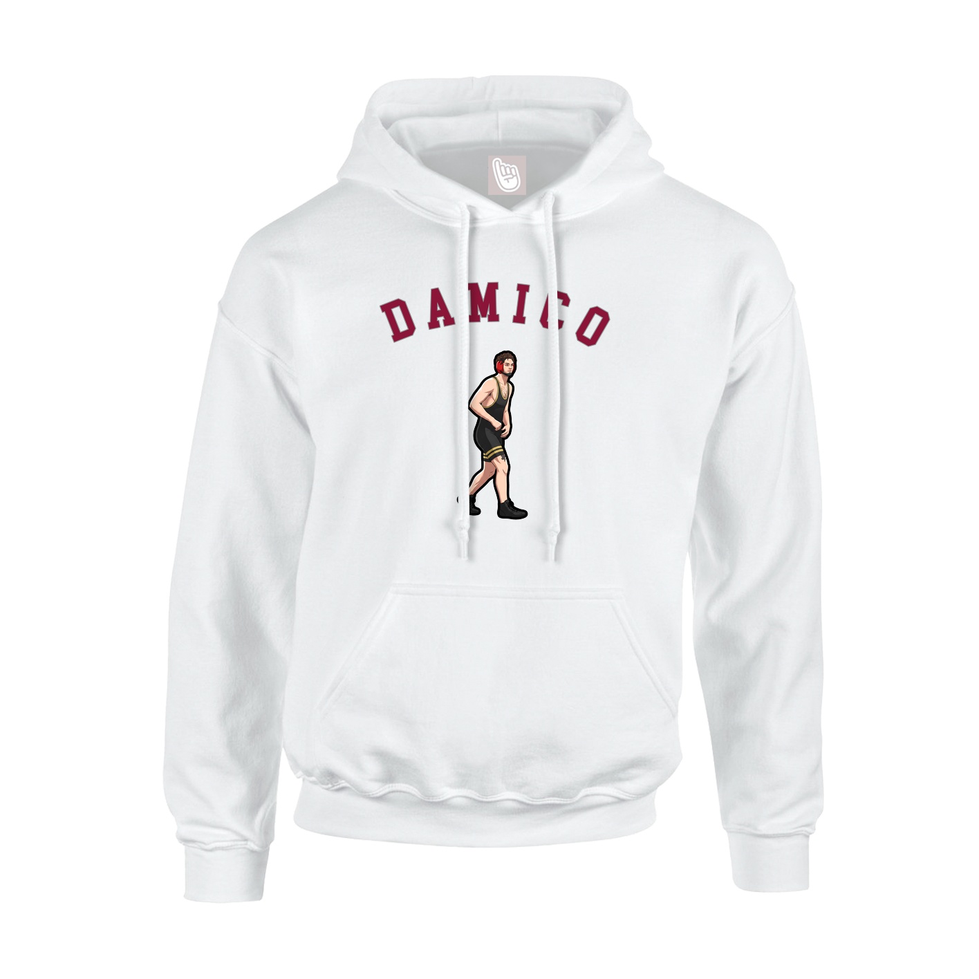 Youth Hoodie — Shirsey Arch in White