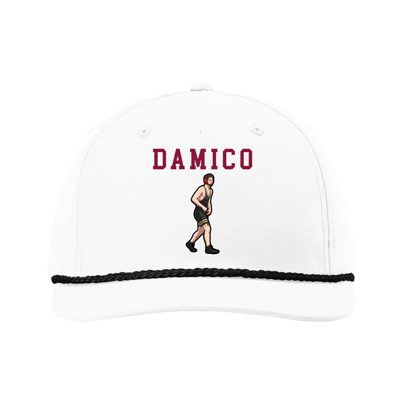 Five-Panel Classic Rope Cap — Shirsey in White