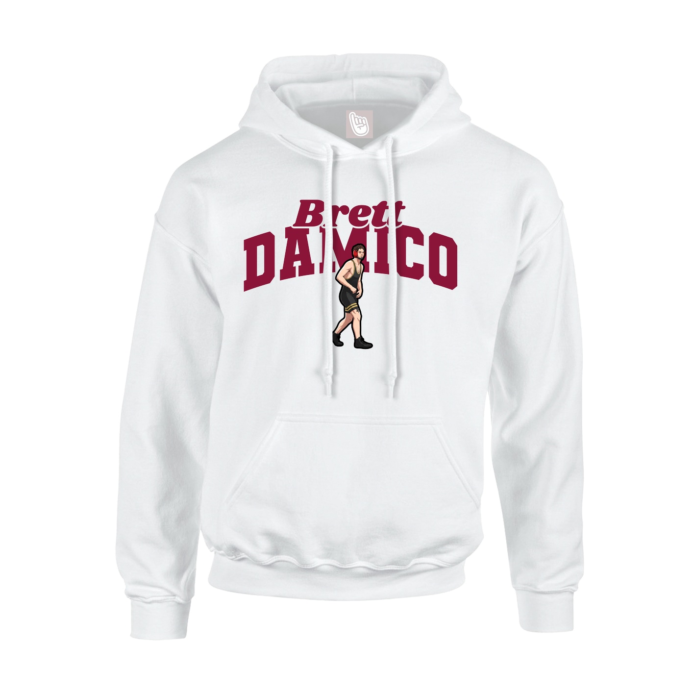 Hoodie — Signature Arch in White
