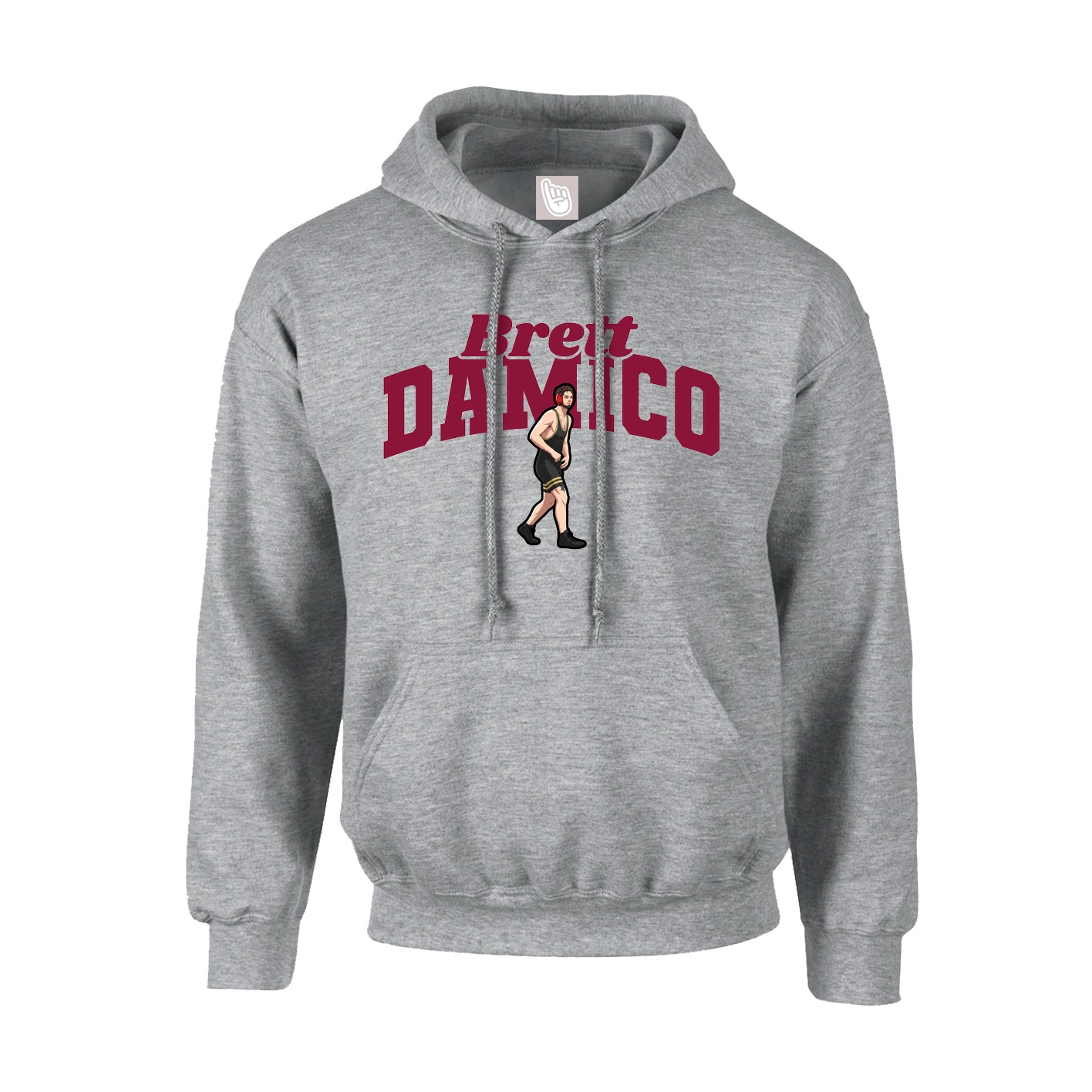 Youth Hoodie — Signature Arch in Grey