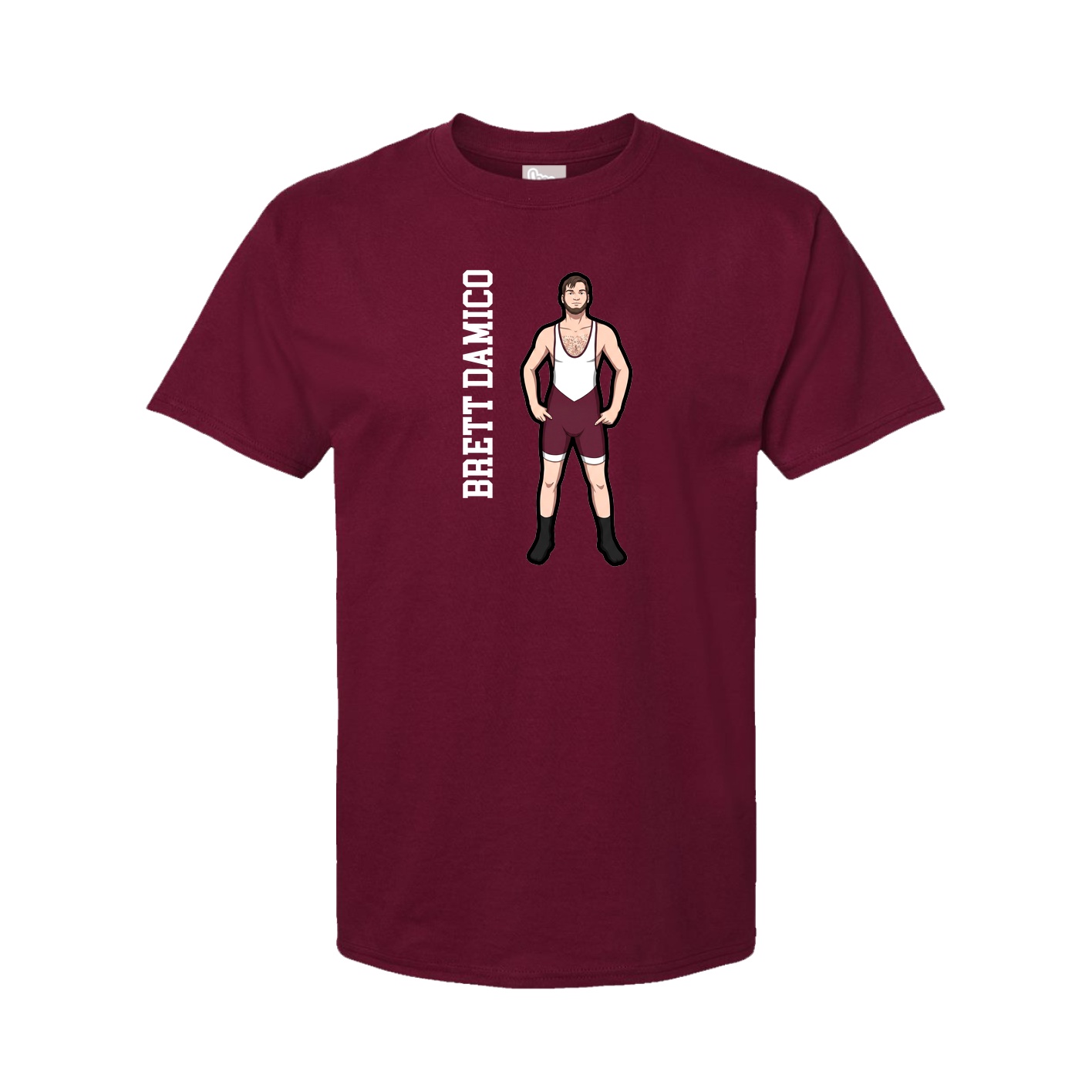 Tee — Name Vertical in Cardinal