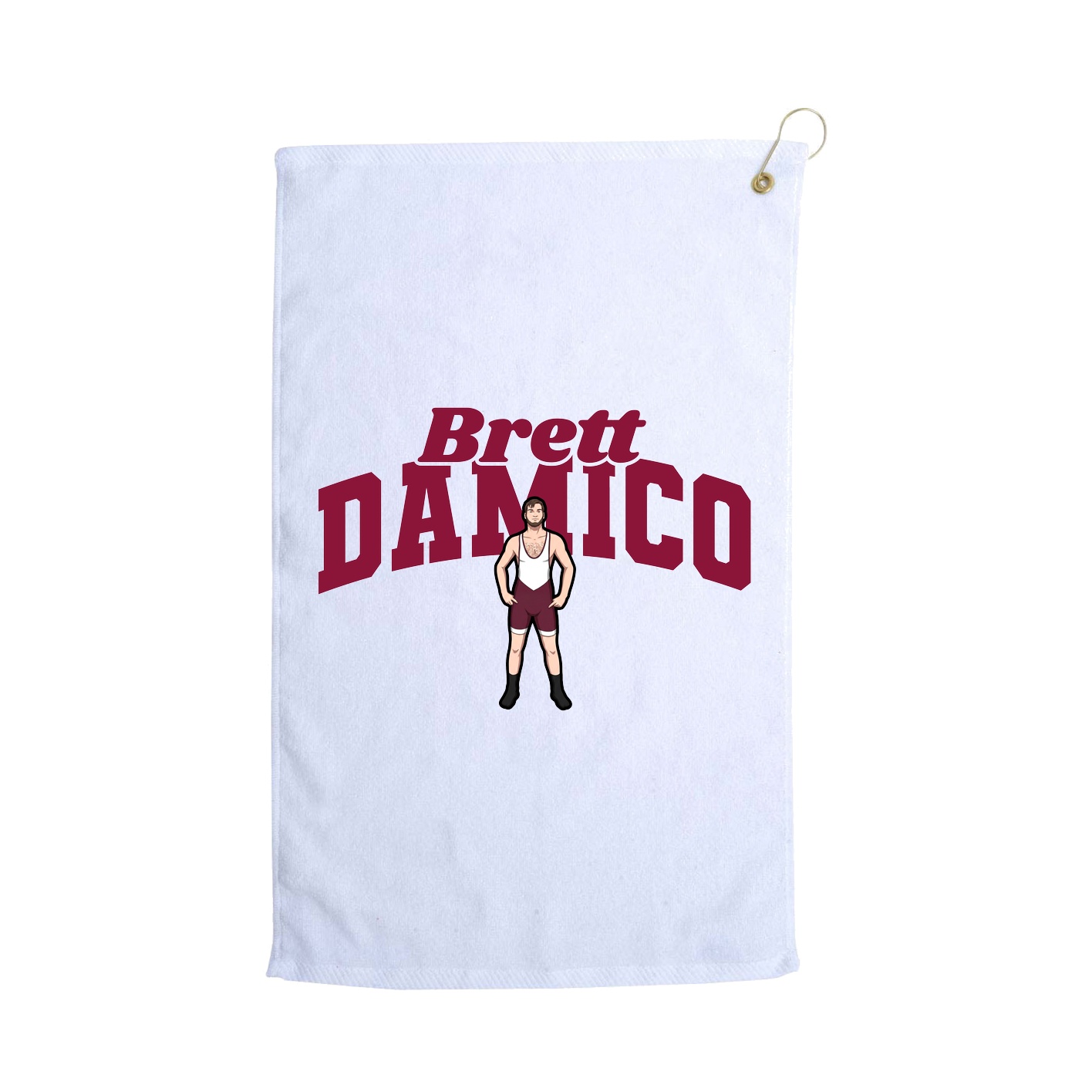Golf Towel — Signature Arch in White