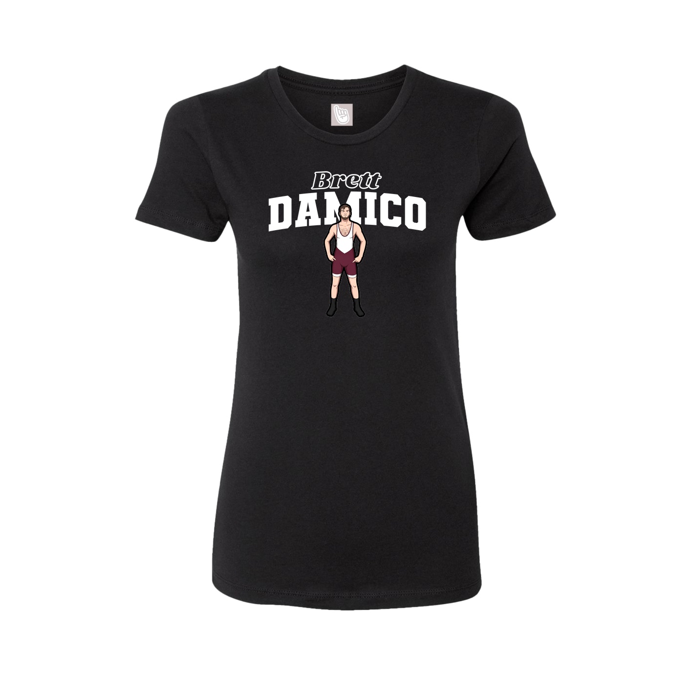 Womens Tee — Name Arch in Black