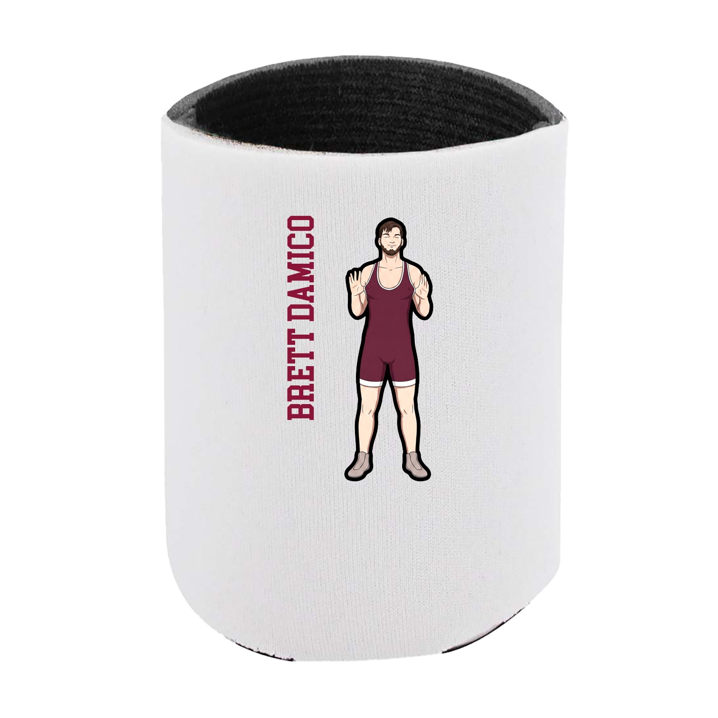 Can Holder — Name Vertical in White