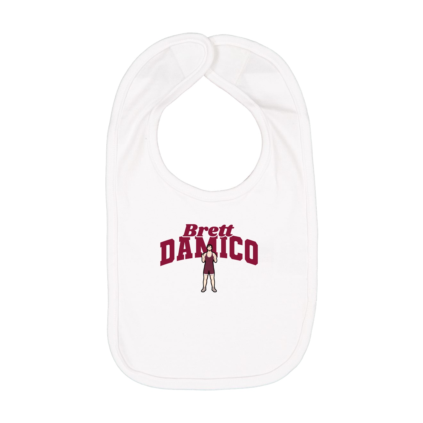 Infant Bib — Signature Arch in White