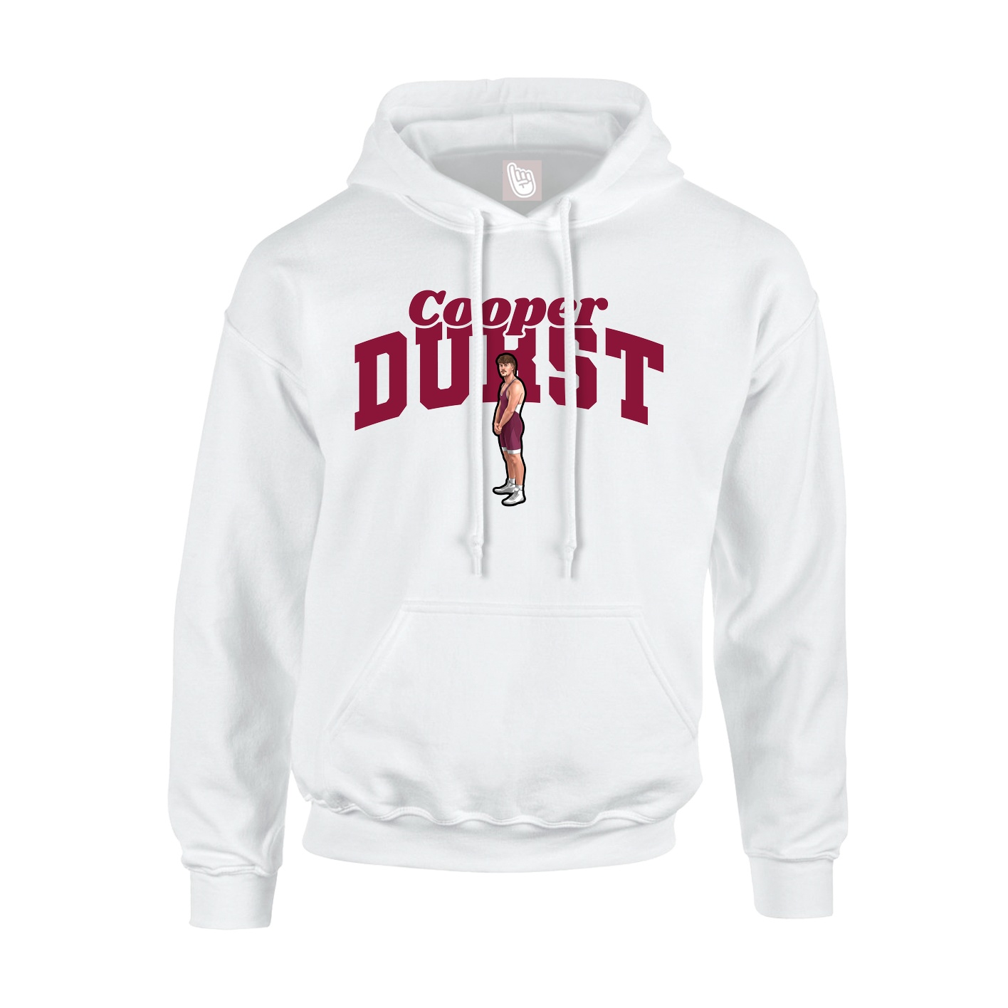 Hoodie — Signature Arch in White