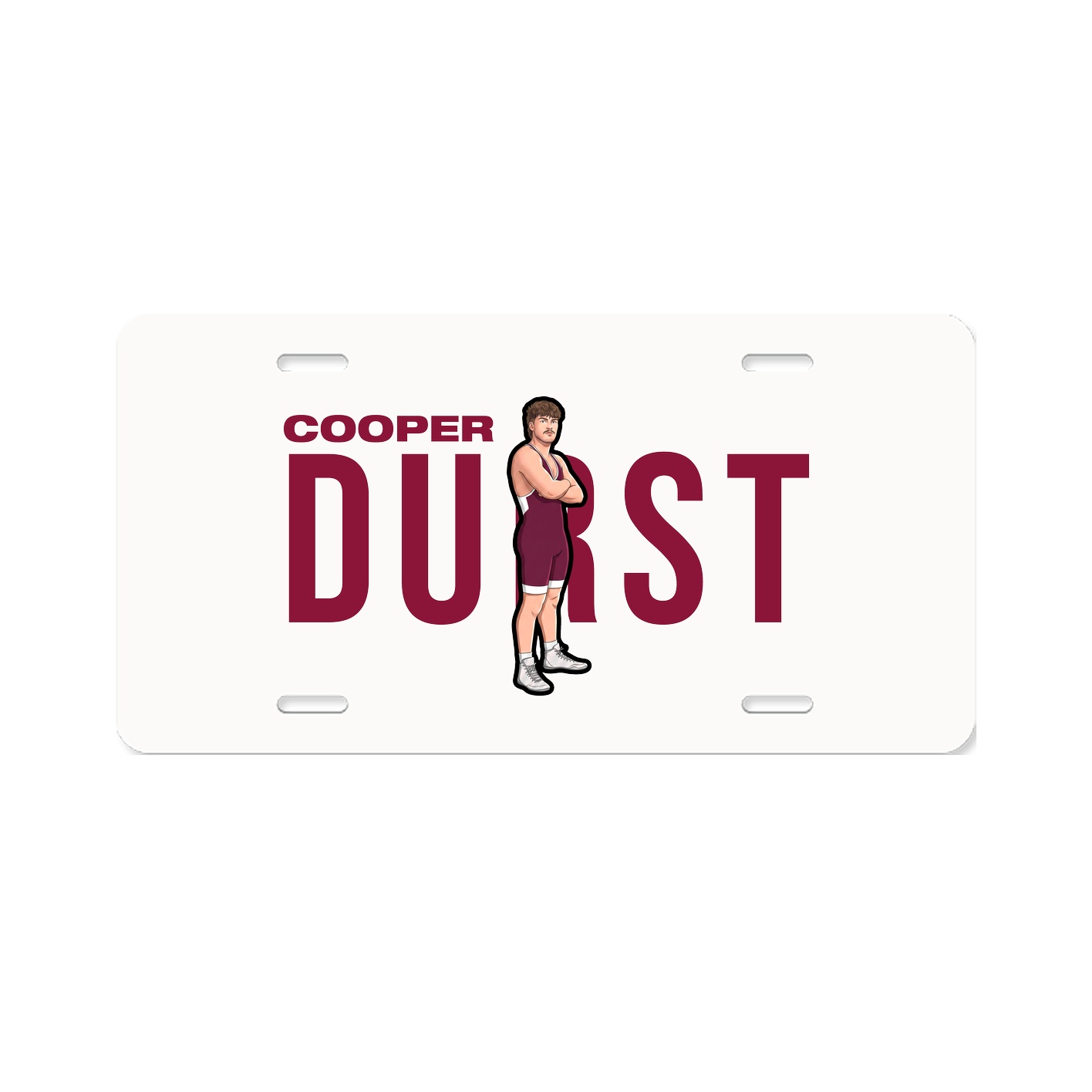 License Plate — Player Name in Classic