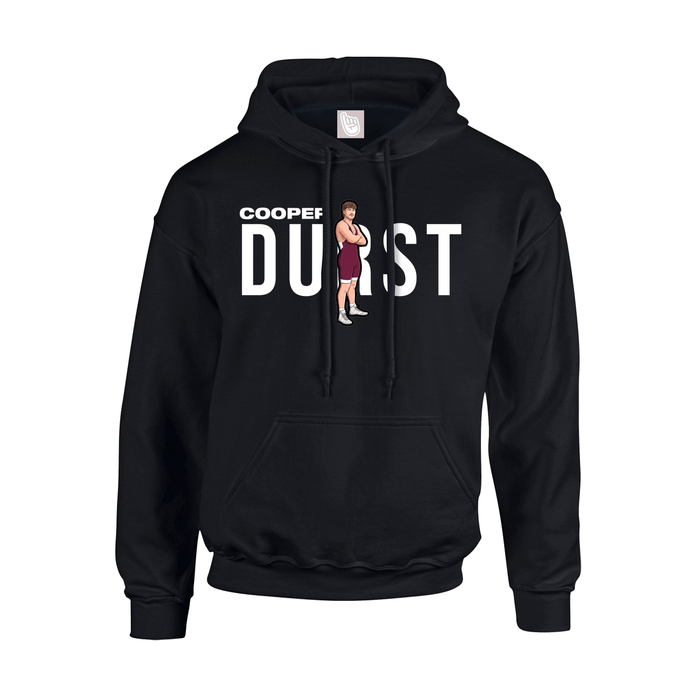 Hoodie — Player Name in Black