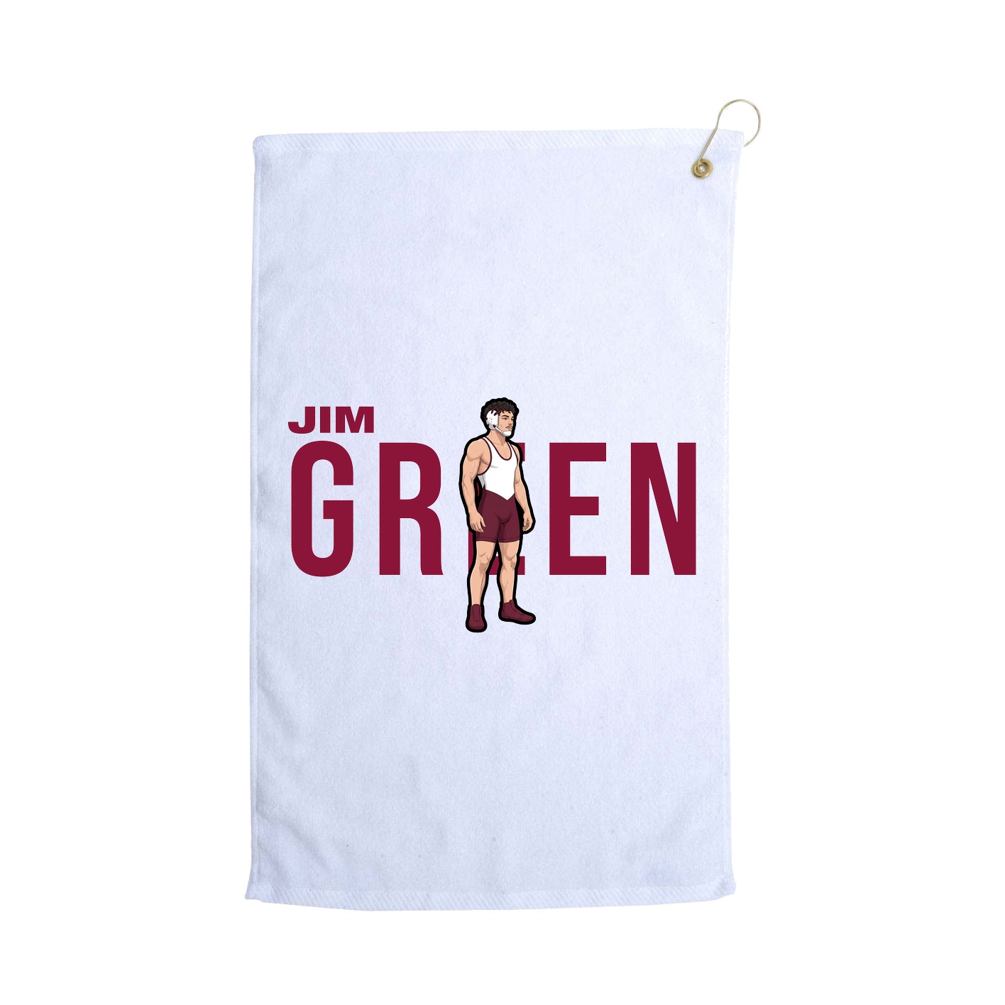 Golf Towel — Player Name in White