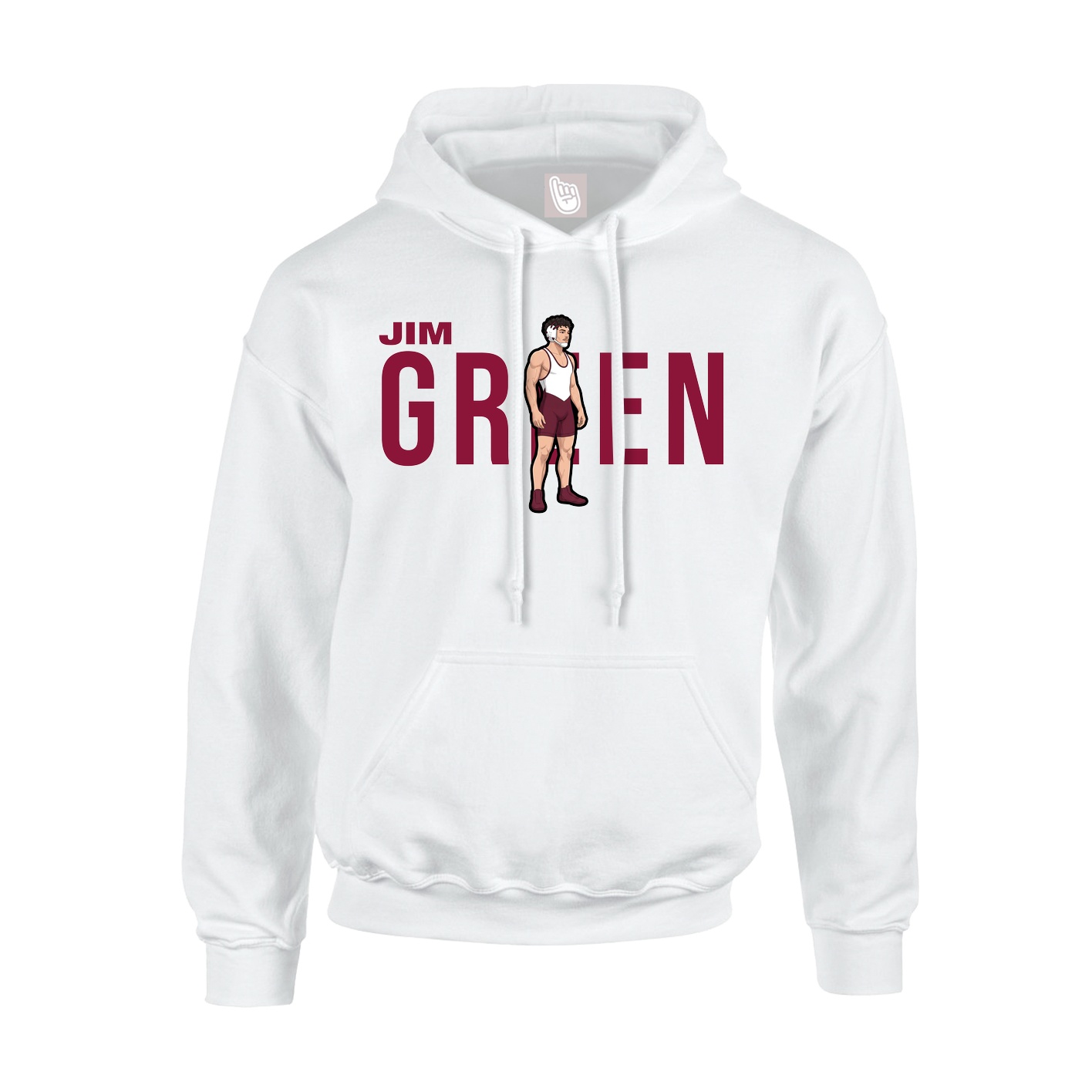 Youth Hoodie — Player Name in White