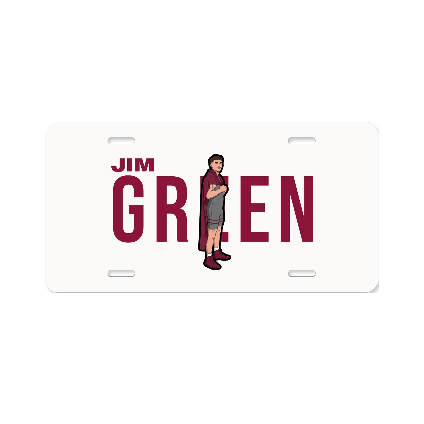 License Plate — Player Name in Classic
