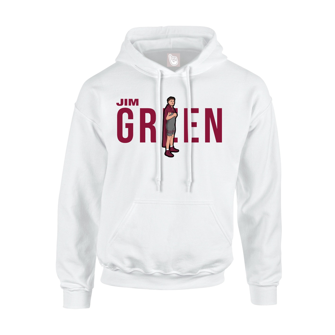 Hoodie — Player Name in White