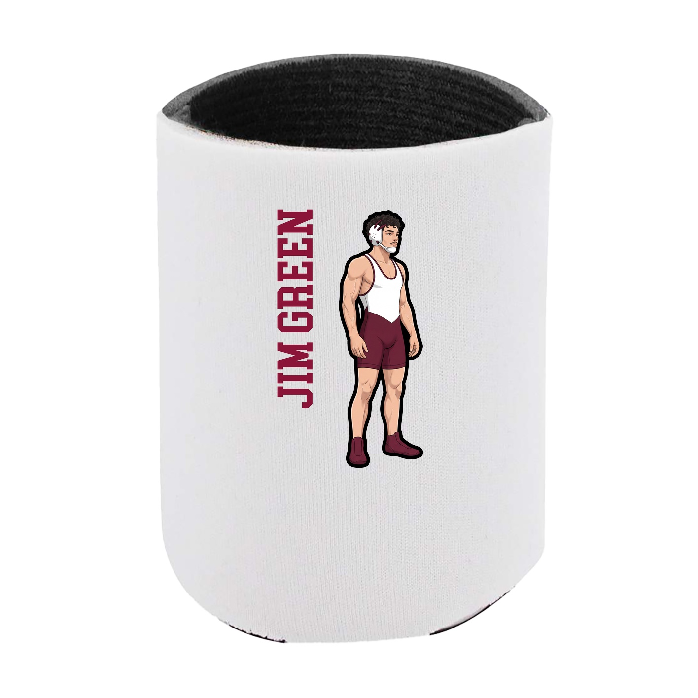 Can Holder — Name Vertical in White
