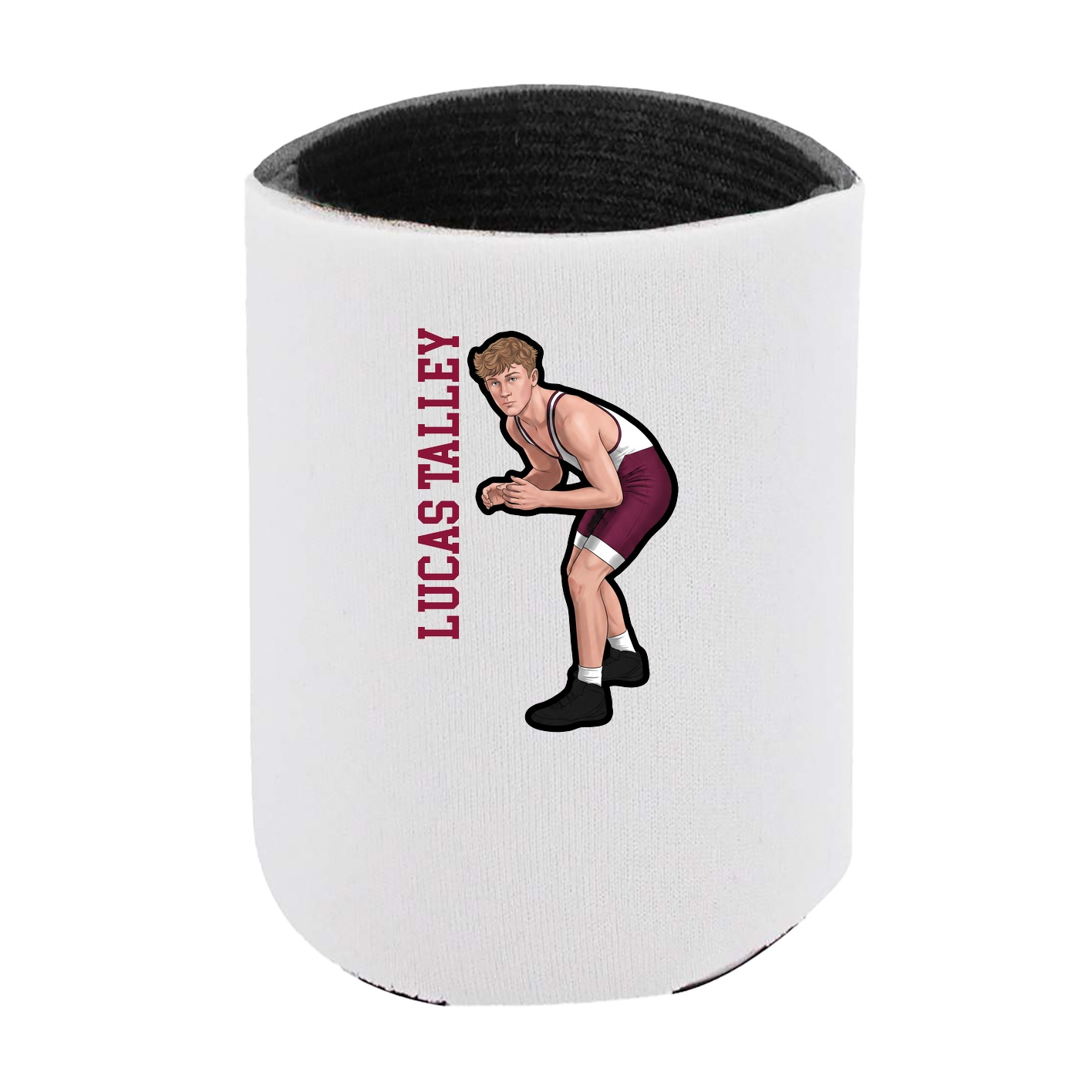 Can Holder — Name Vertical in White