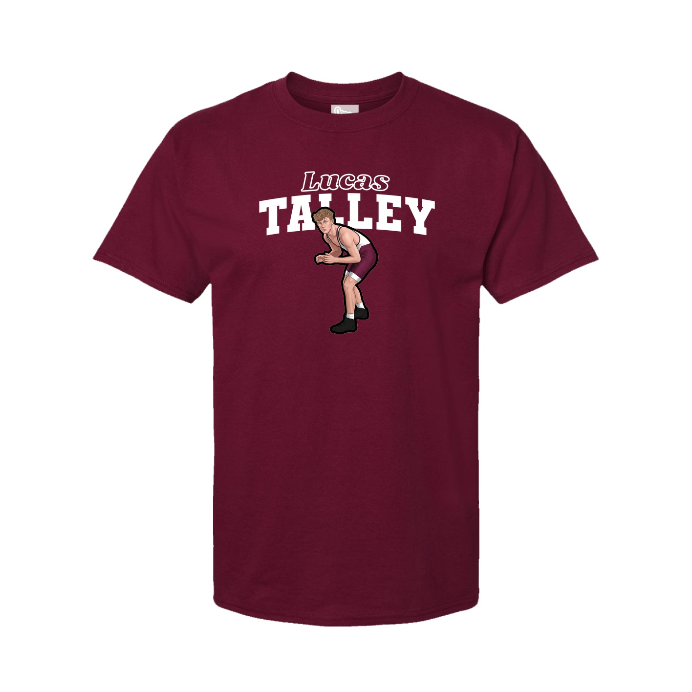 Youth Tee — Name Arch in Cardinal