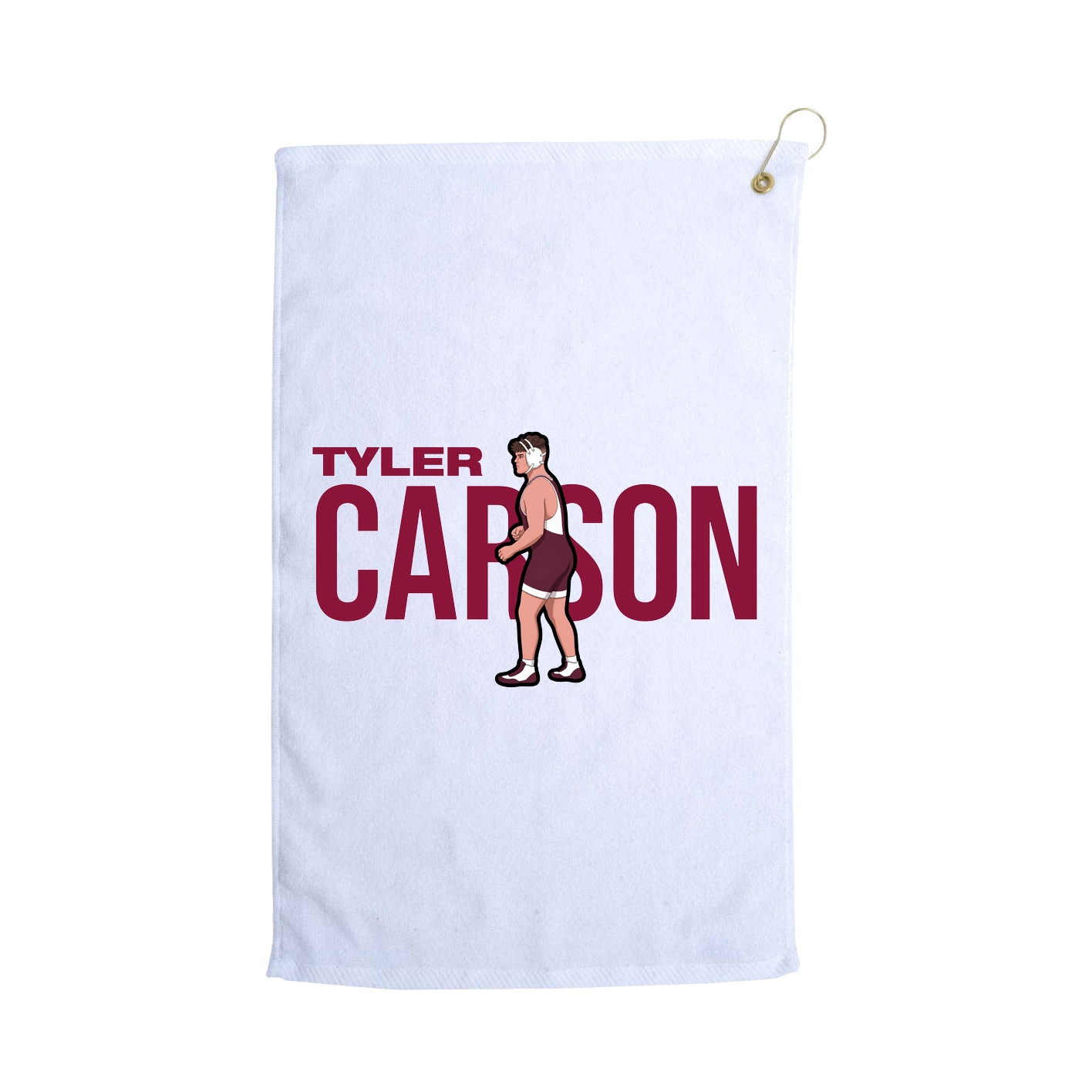 Golf Towel — Player Name in White