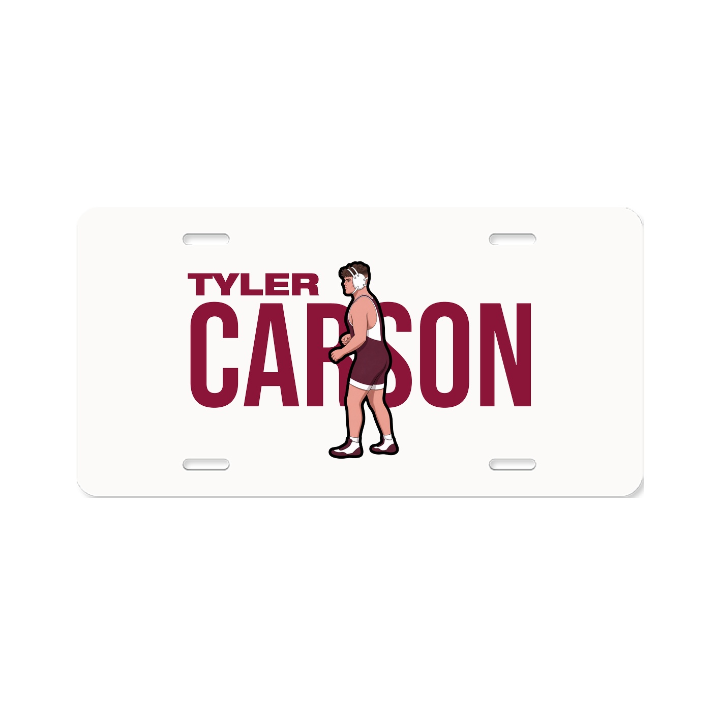 License Plate — Player Name in Classic