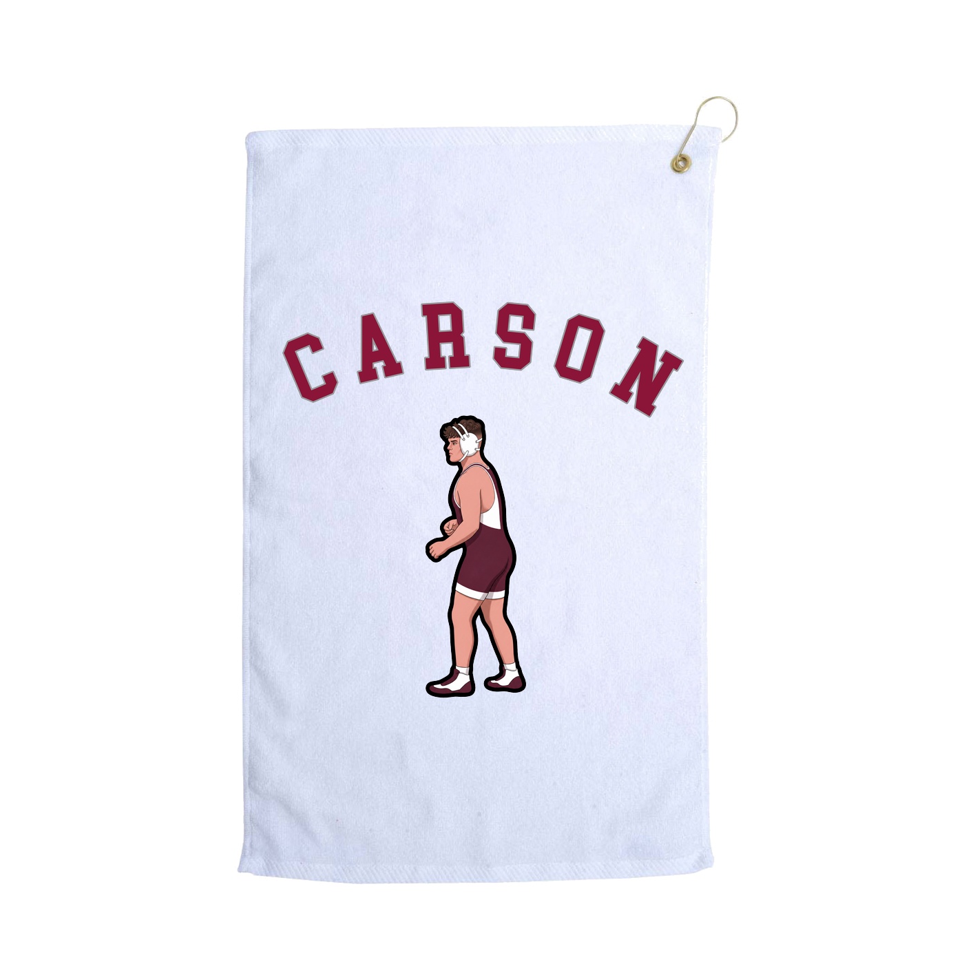 Golf Towel — Shirsey Arch in White