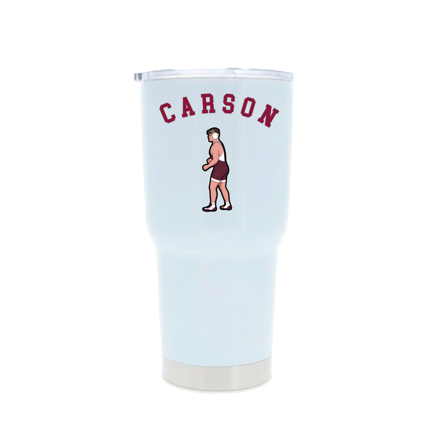 30oz Stainless Steel Tumbler — Shirsey Arch in White