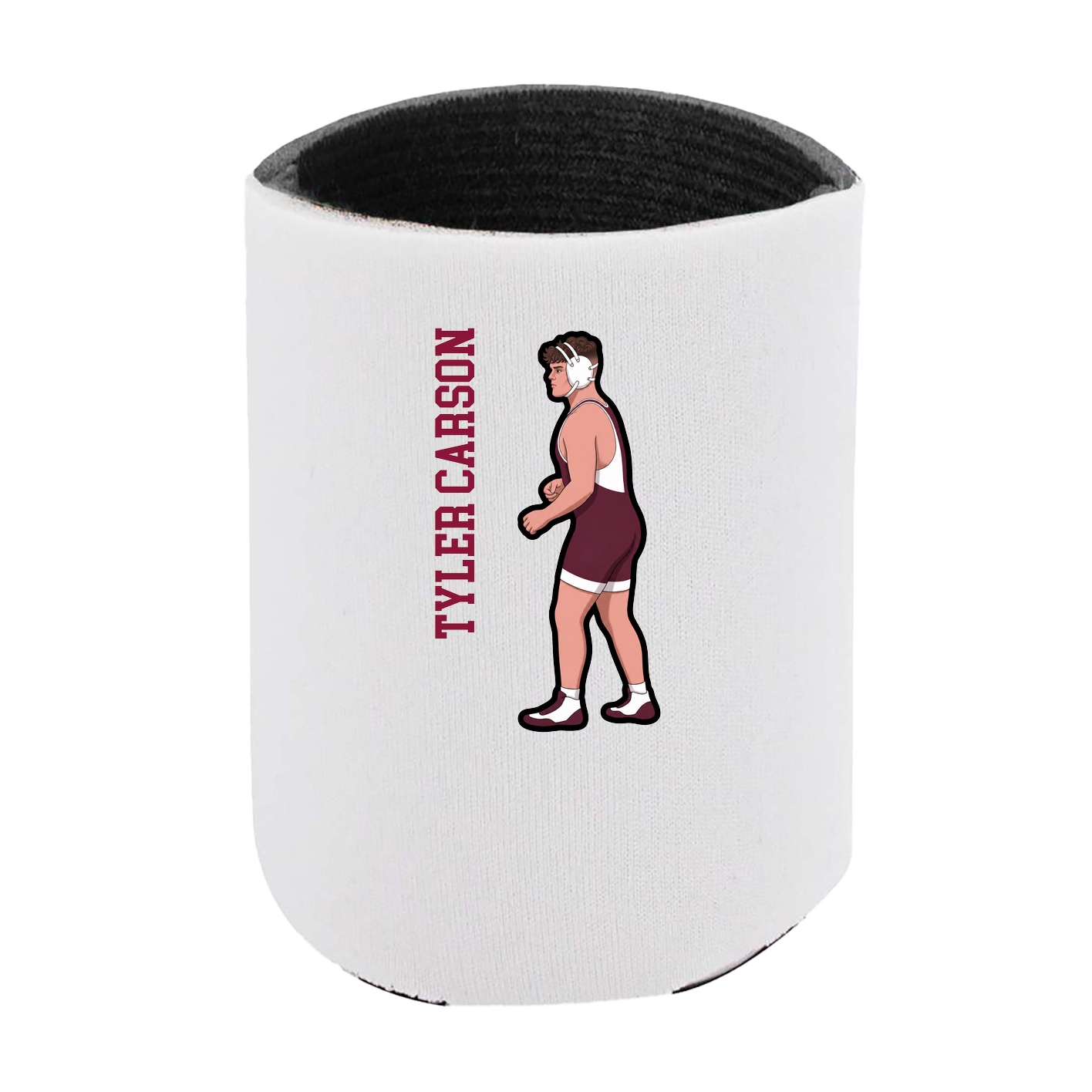 Can Holder — Name Vertical in White