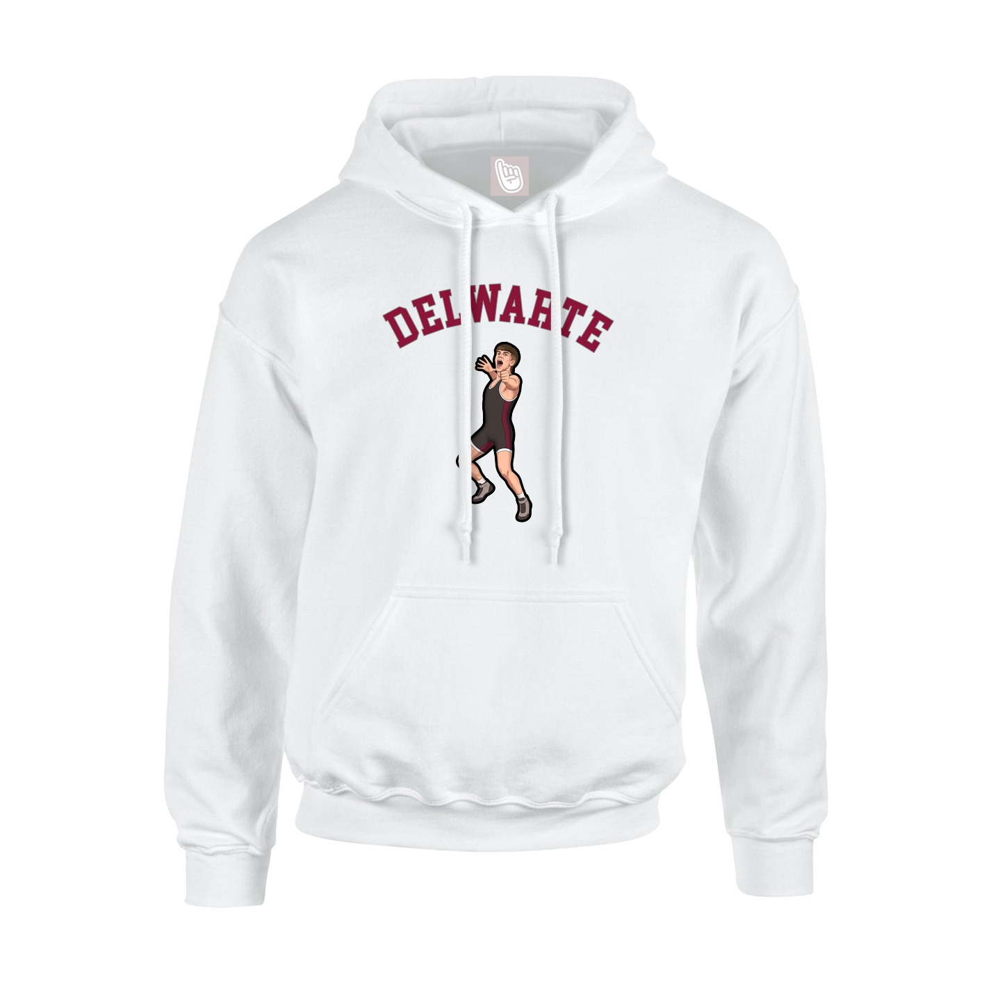 Youth Hoodie — Shirsey Arch in White