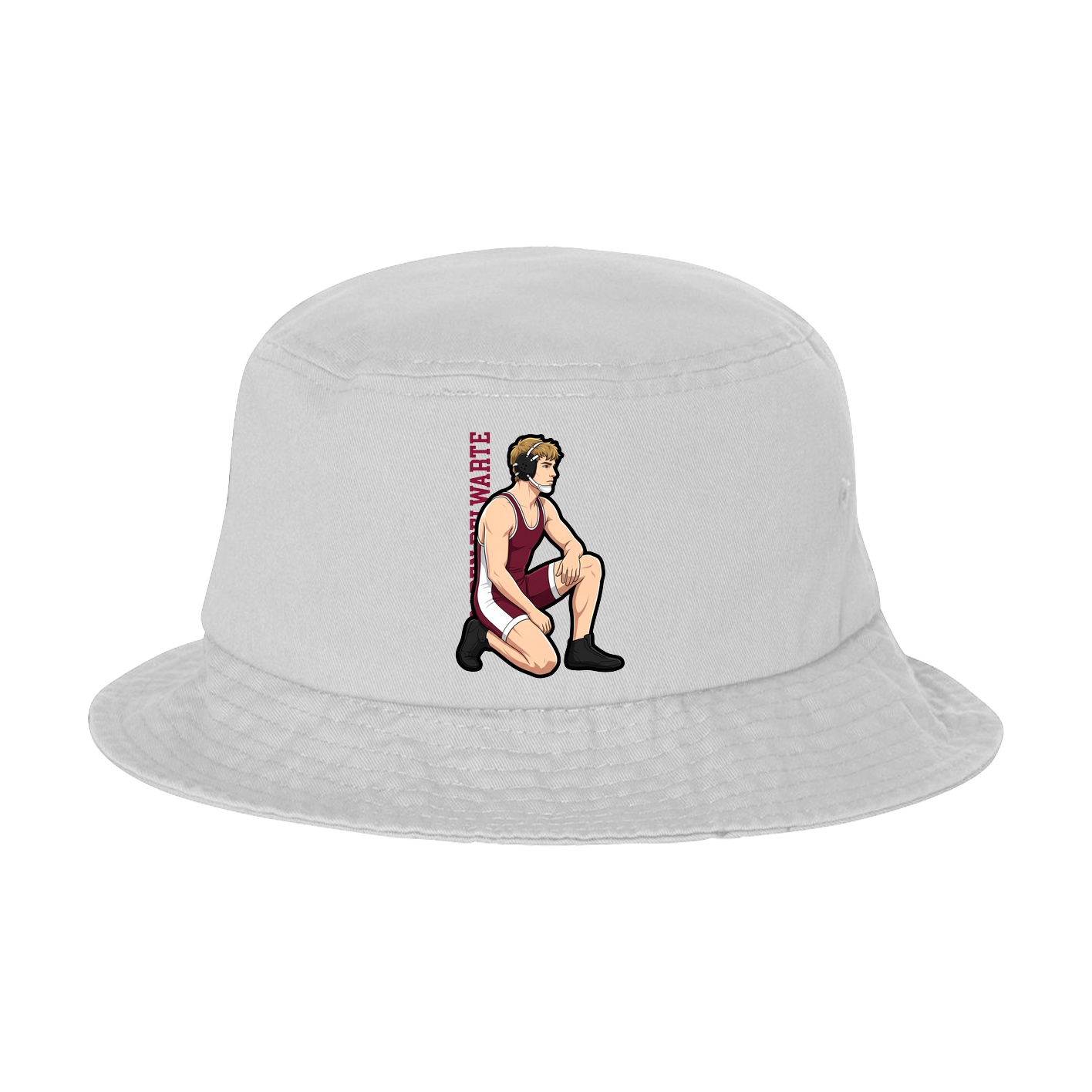 Bucket Cap — Name Vertical in White
