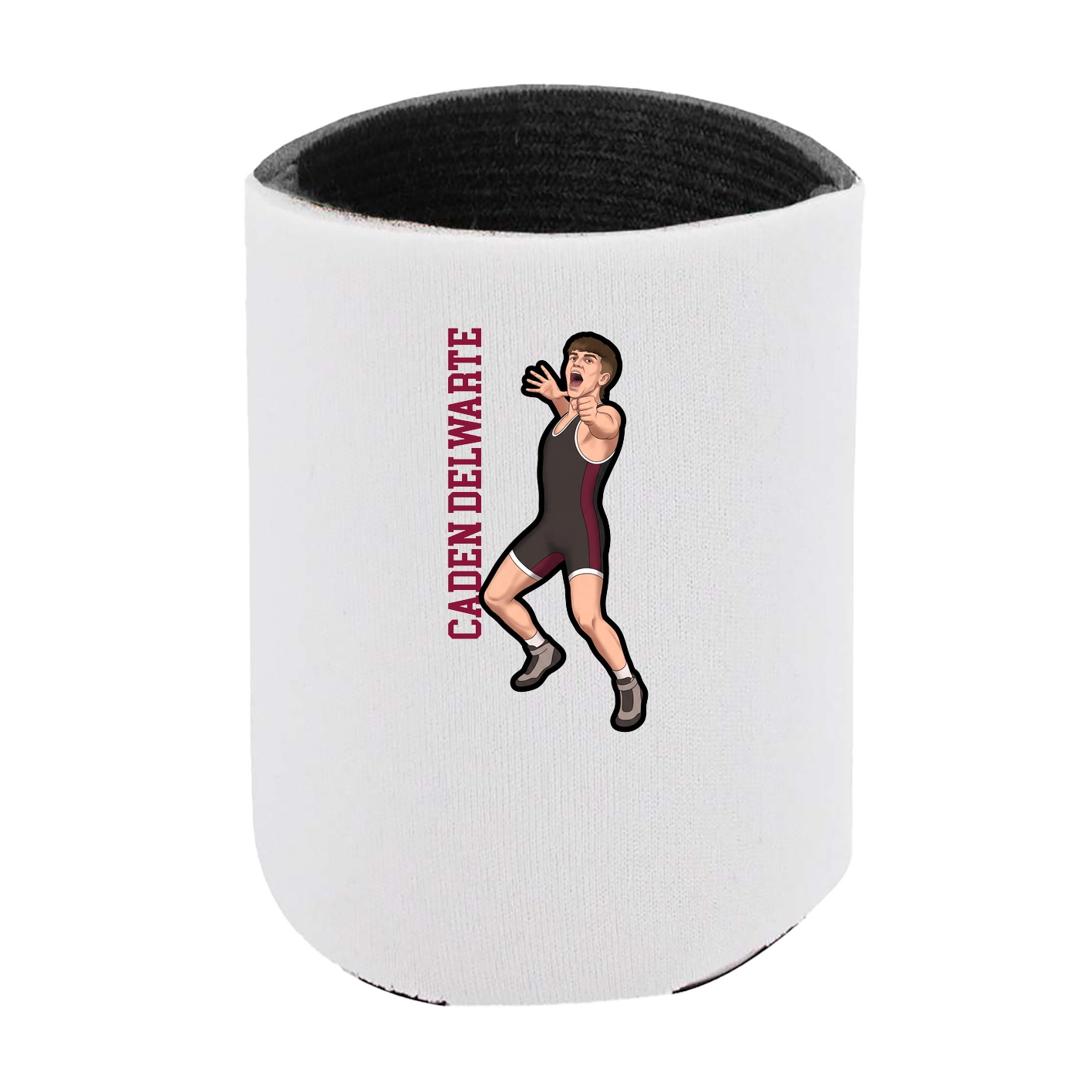 Can Holder — Name Vertical in White