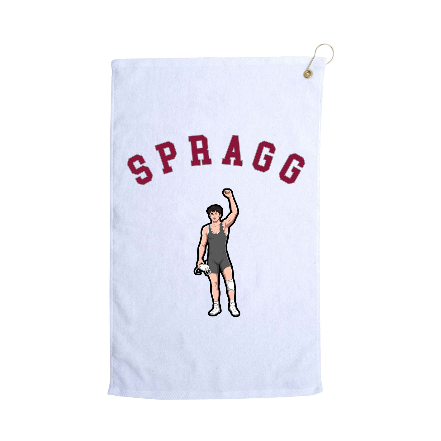 Golf Towel — Shirsey Arch in White