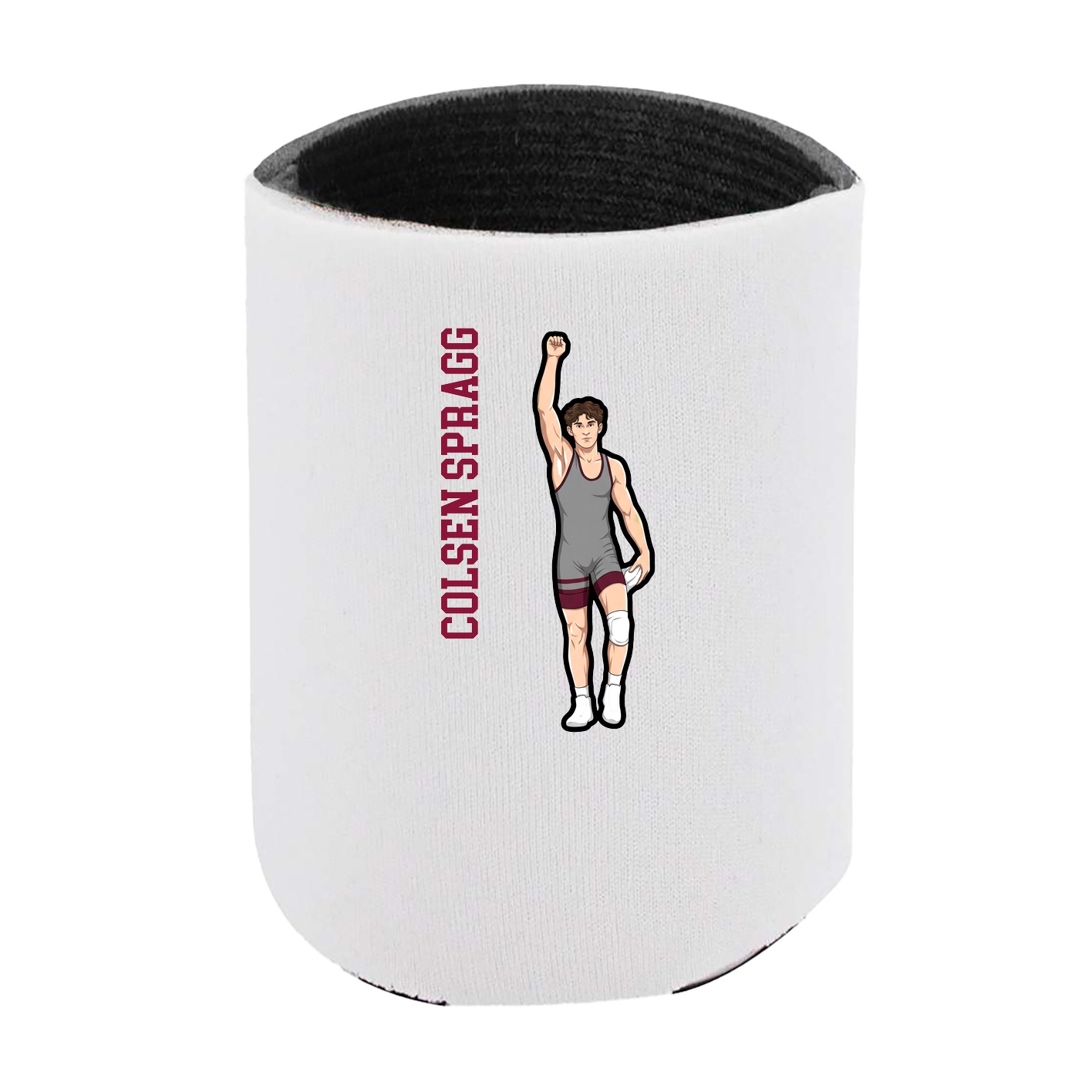 Can Holder — Name Vertical in White
