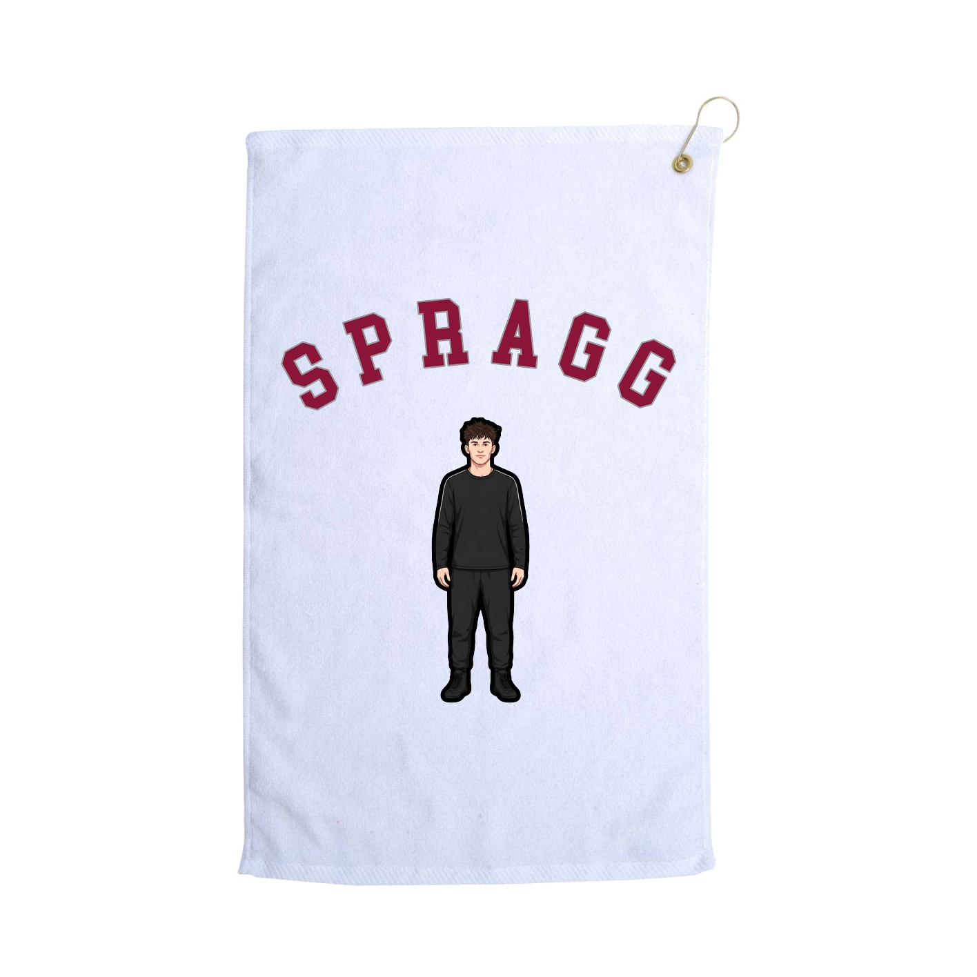 Golf Towel — Shirsey Arch in White