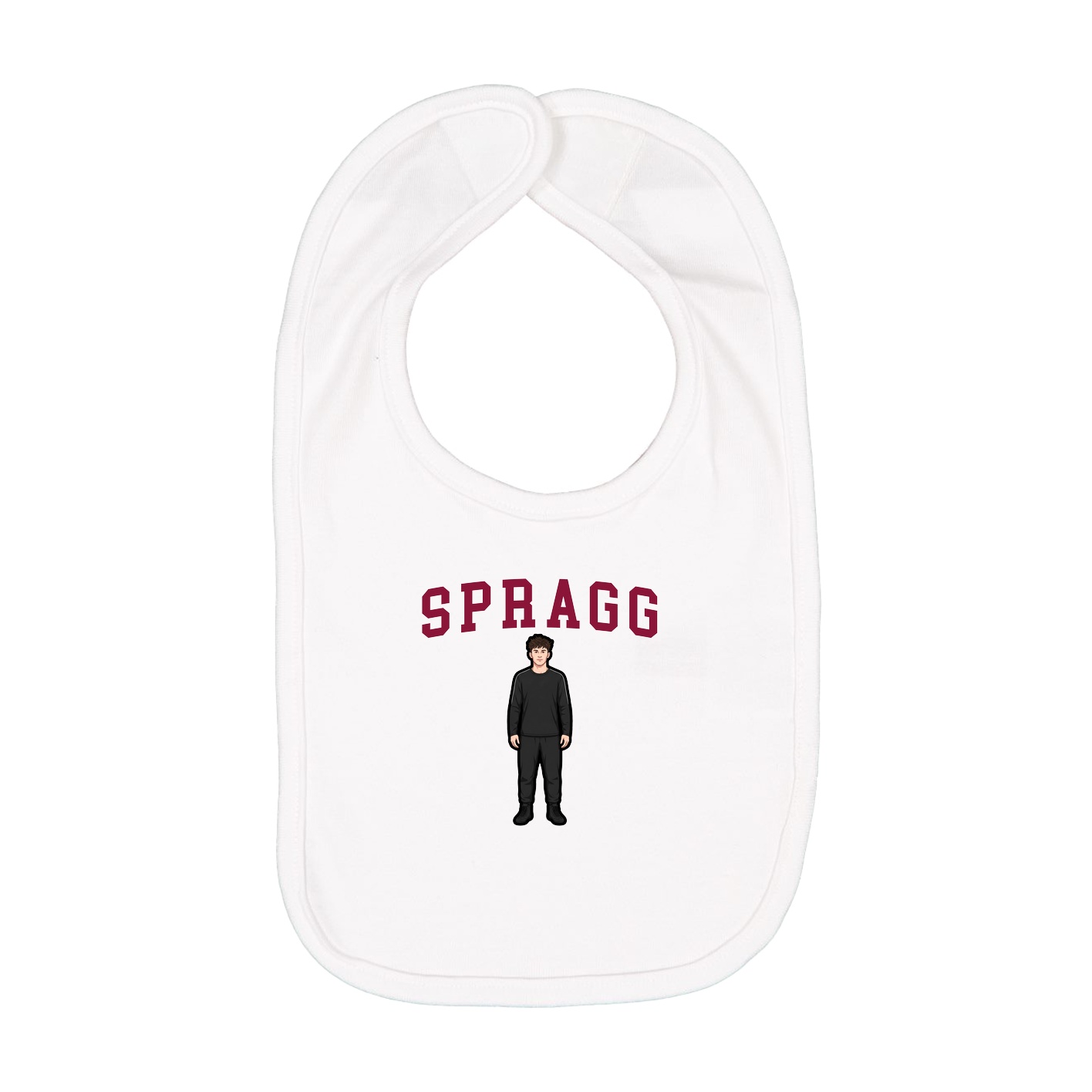 Infant Bib — Shirsey in White