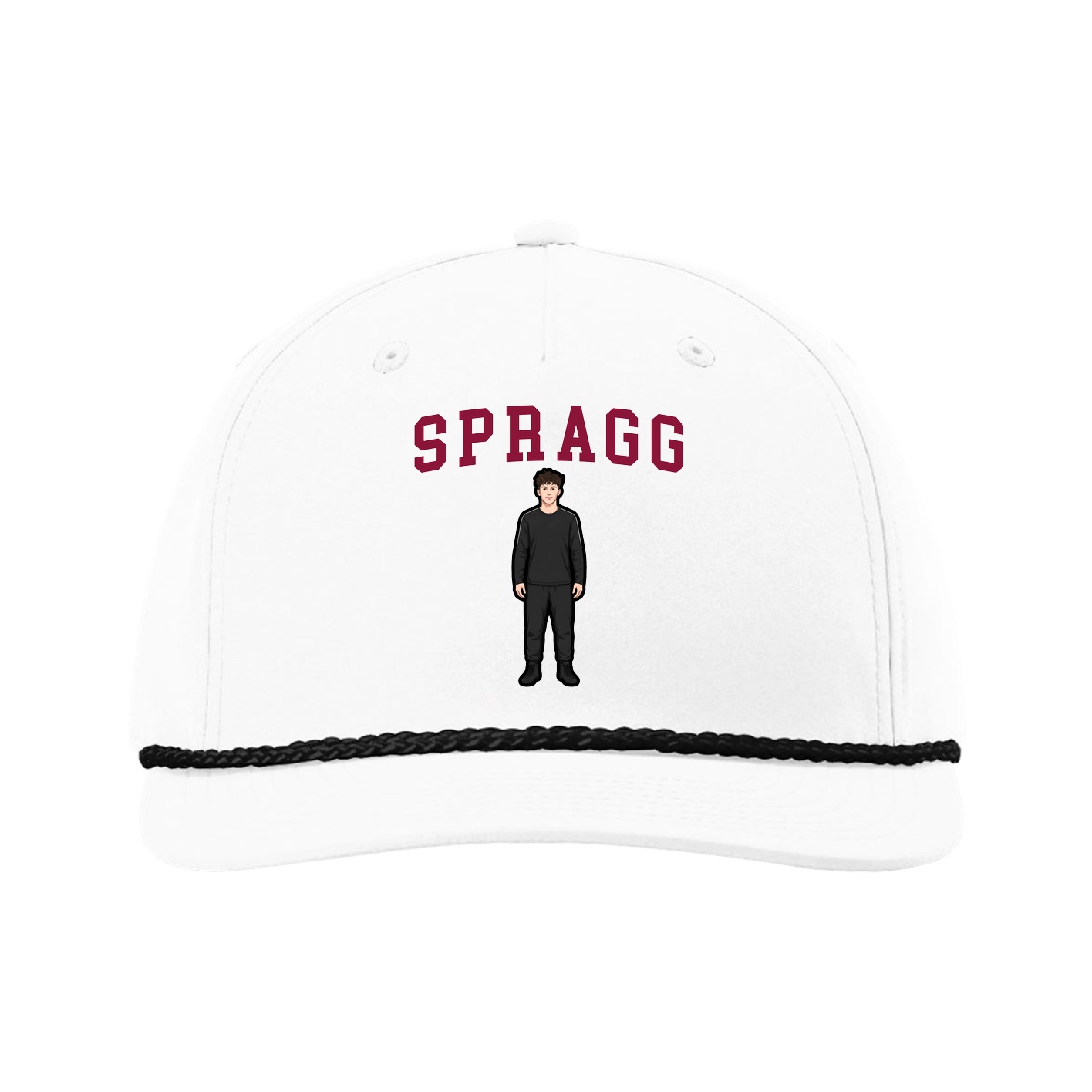 Five-Panel Classic Rope Cap — Shirsey in White