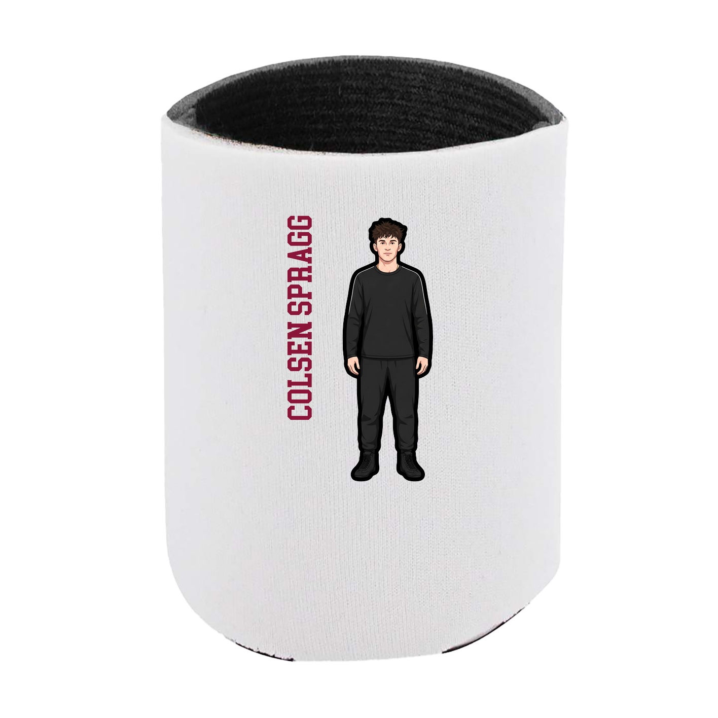 Can Holder — Name Vertical in White