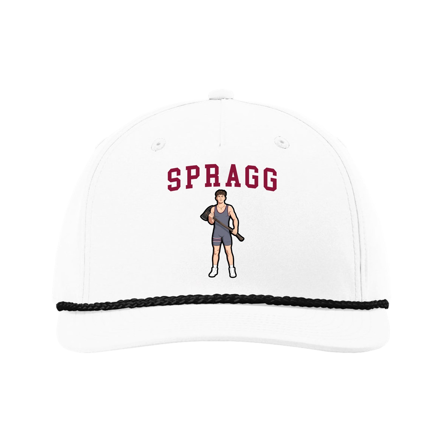 Five-Panel Classic Rope Cap — Shirsey in White