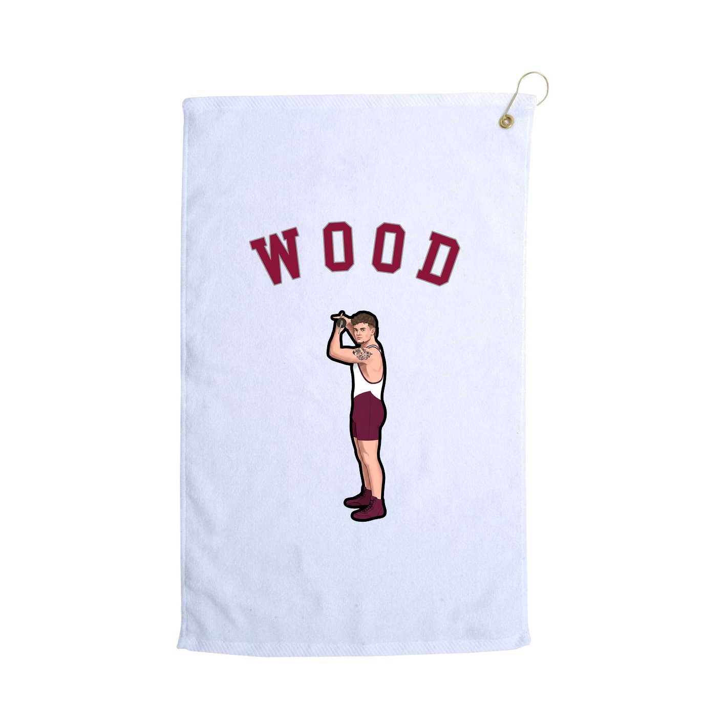 Golf Towel — Shirsey Arch in White