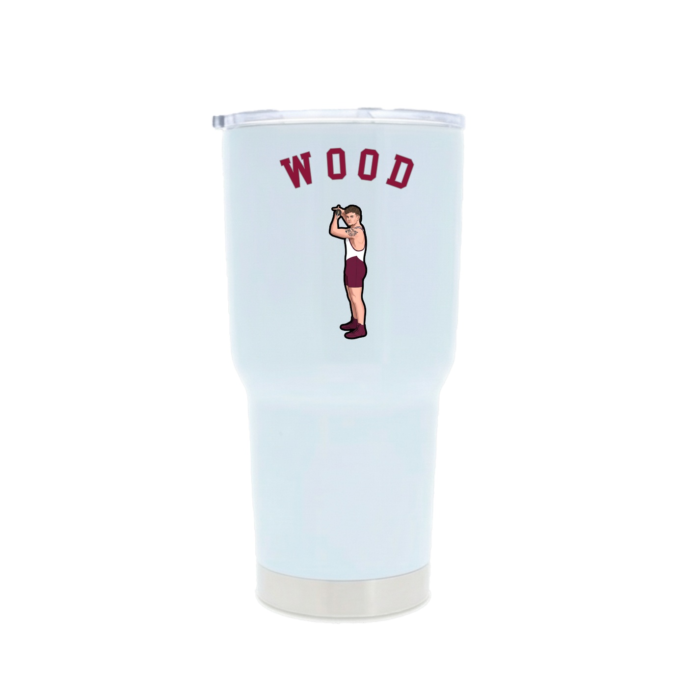 30oz Stainless Steel Tumbler — Shirsey Arch in White