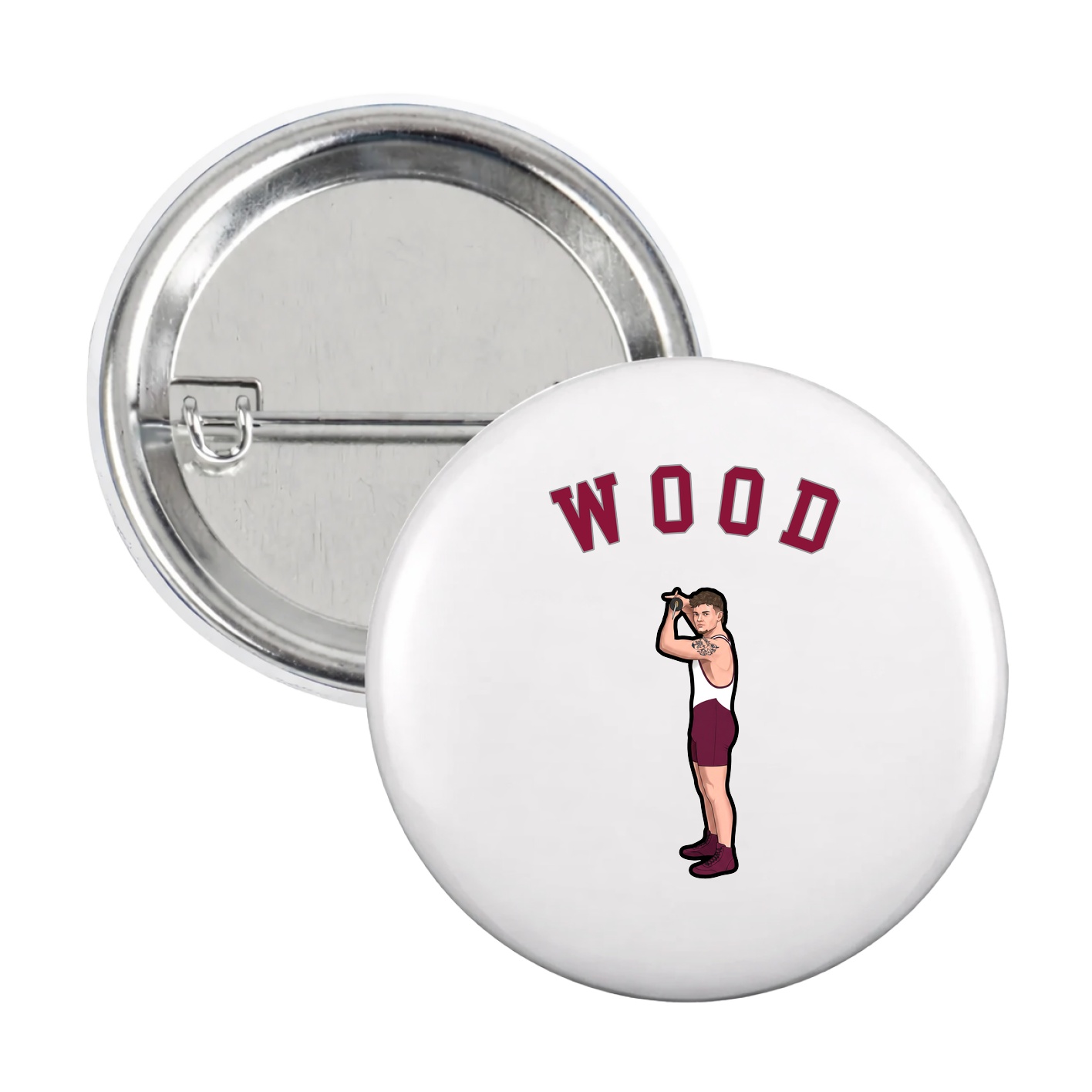 Game Day Button — Shirsey Arch in White