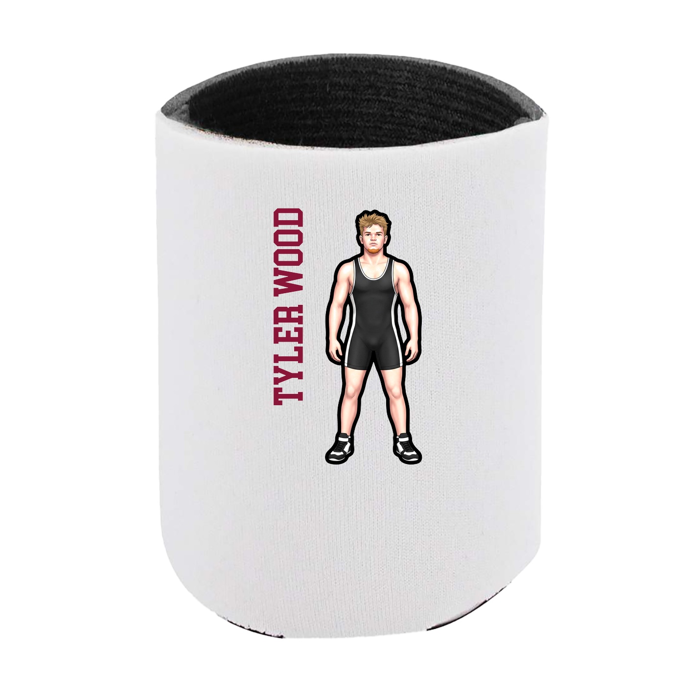 Can Holder — Name Vertical in White