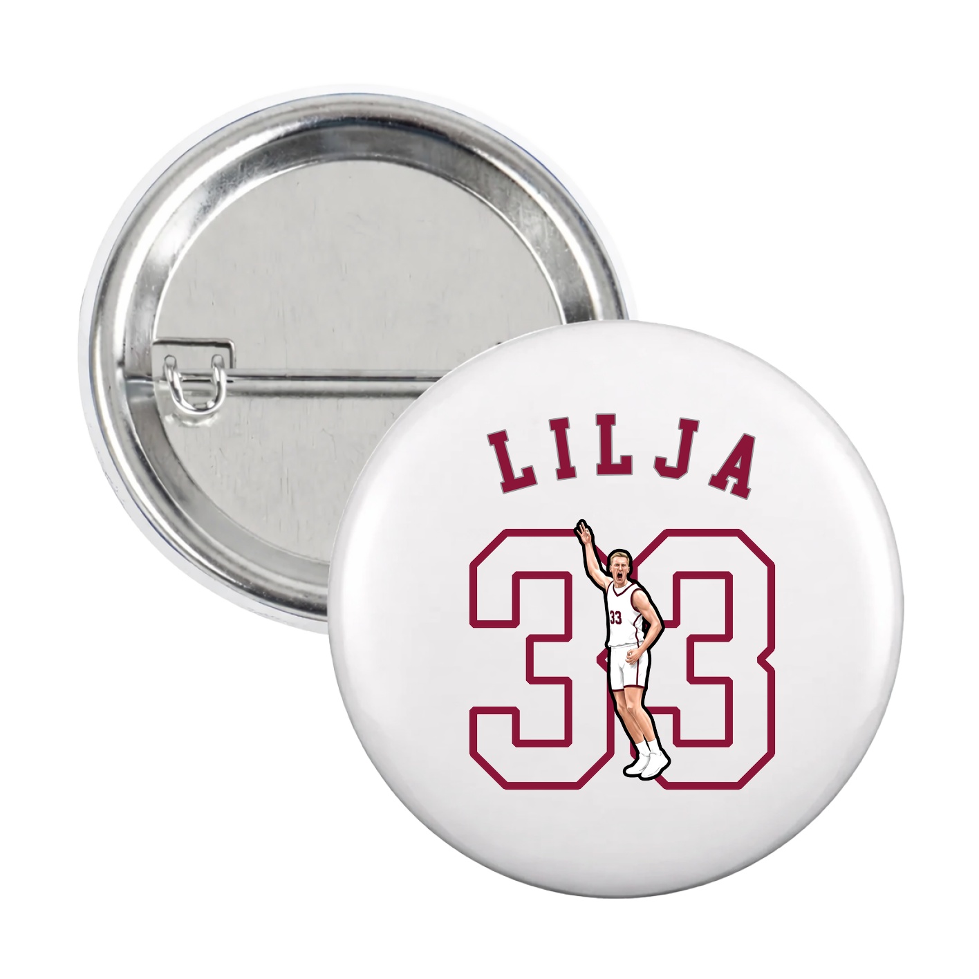 Game Day Button — Shirsey Arch in White