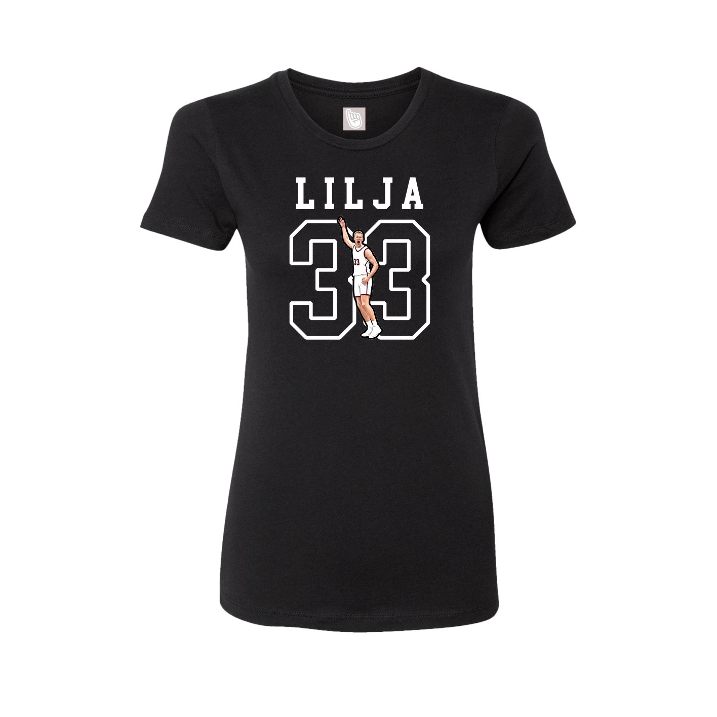 Fitted Women's Tee — Shirsey in Black