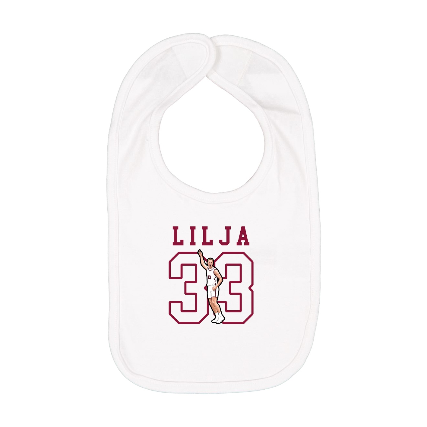 Infant Bib — Shirsey in White