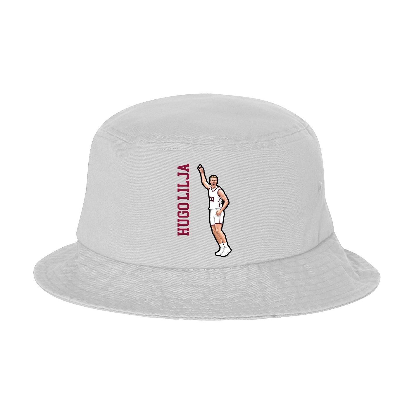 Bucket Cap — Name Vertical in White