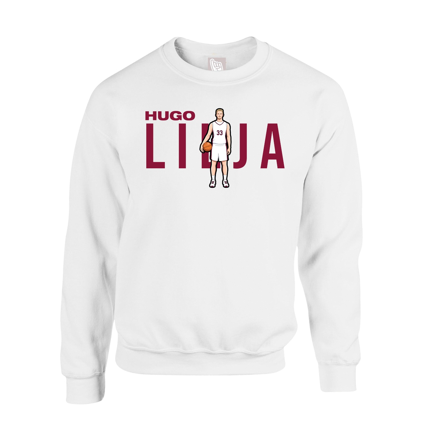 Fleece Crew — Player Name in White