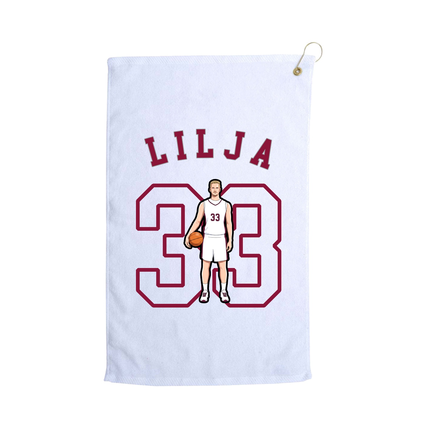 Golf Towel — Shirsey Arch in White