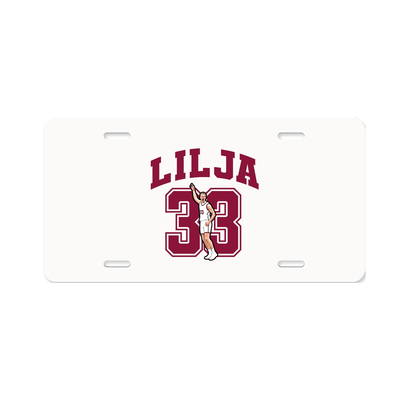 License Plate — Number in Classic