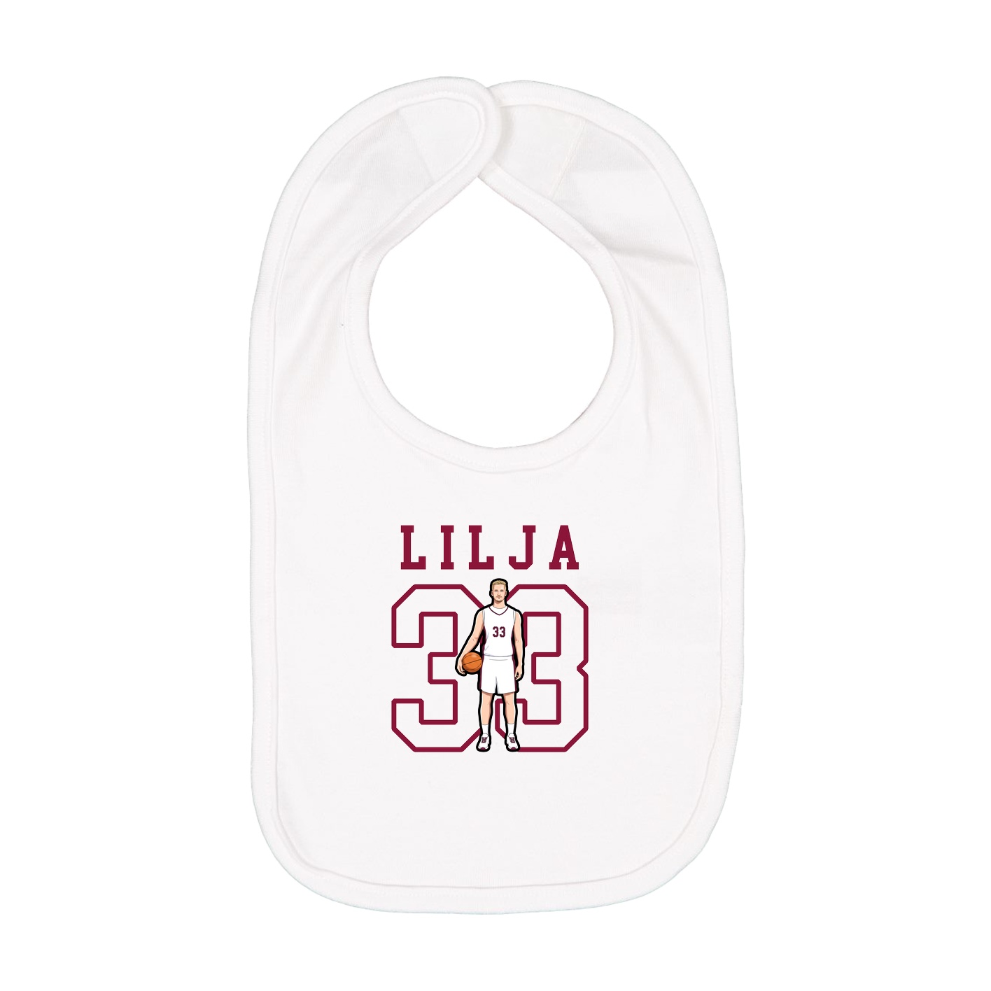 Infant Bib — Shirsey in White