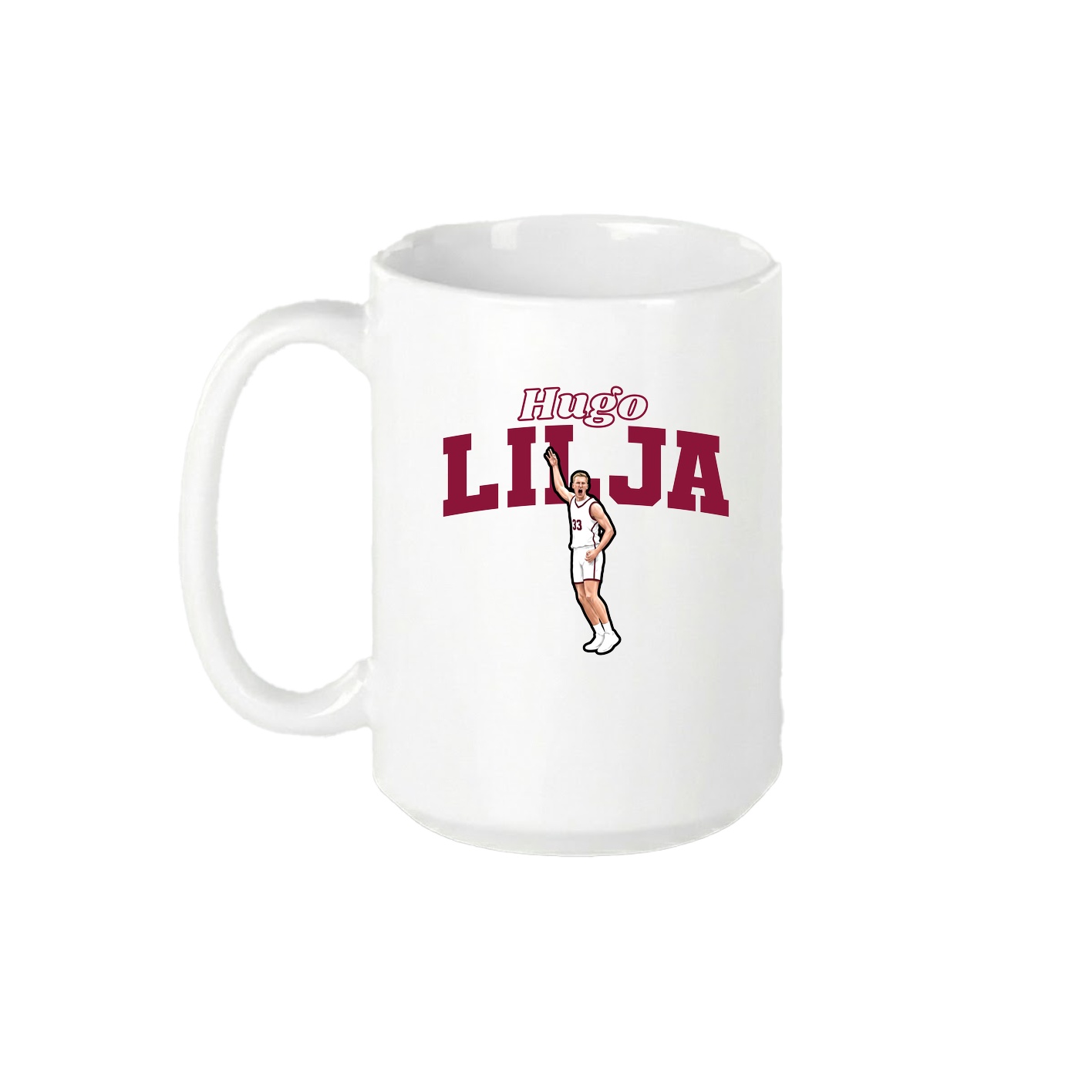 15oz Coffee Mug — Name Arch in White