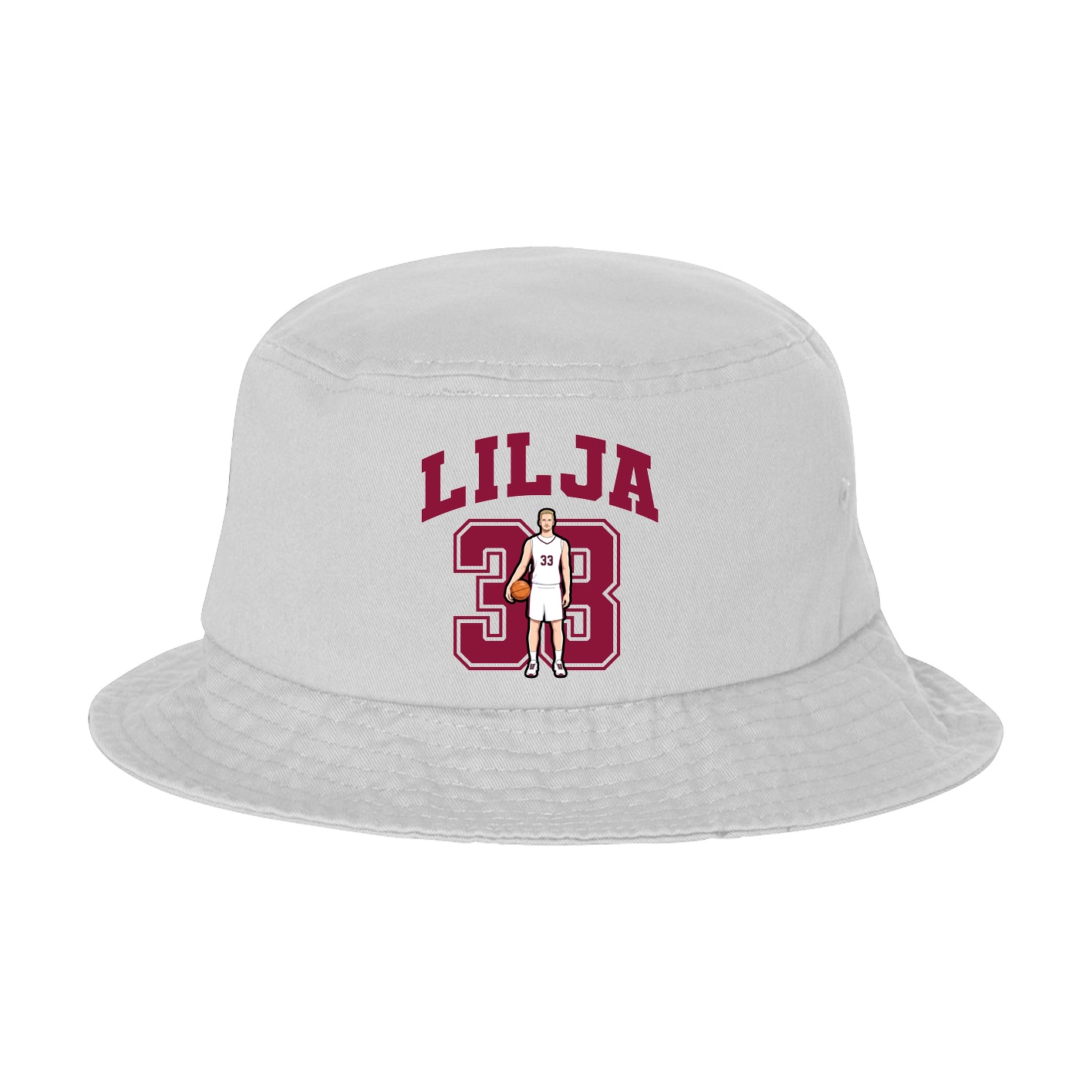 Bucket Cap — Number in White